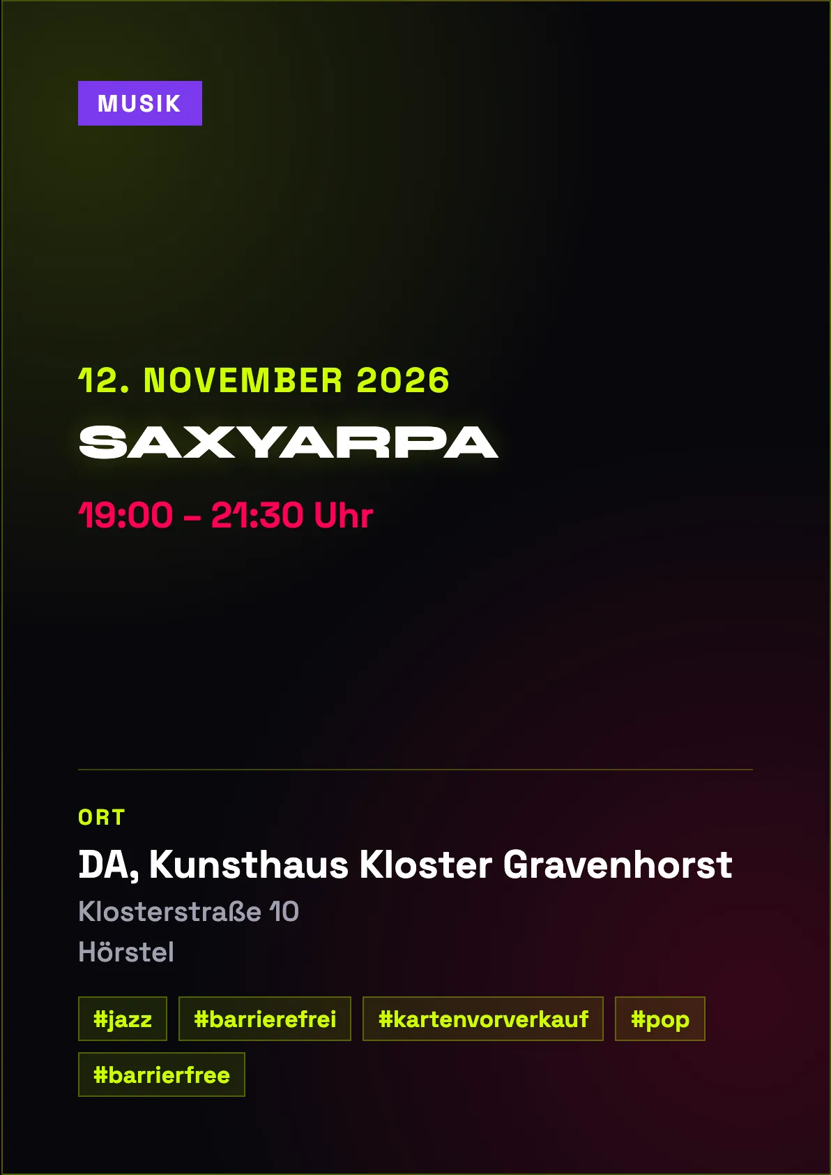 Veranstaltungsflyer