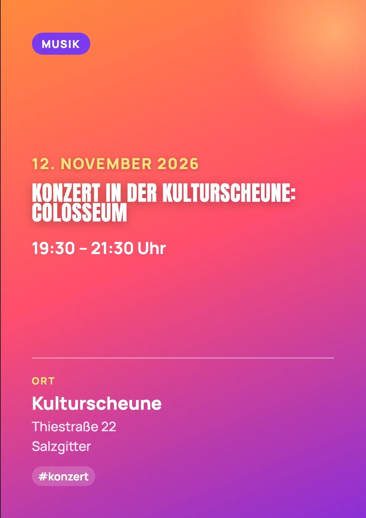 Veranstaltungsflyer