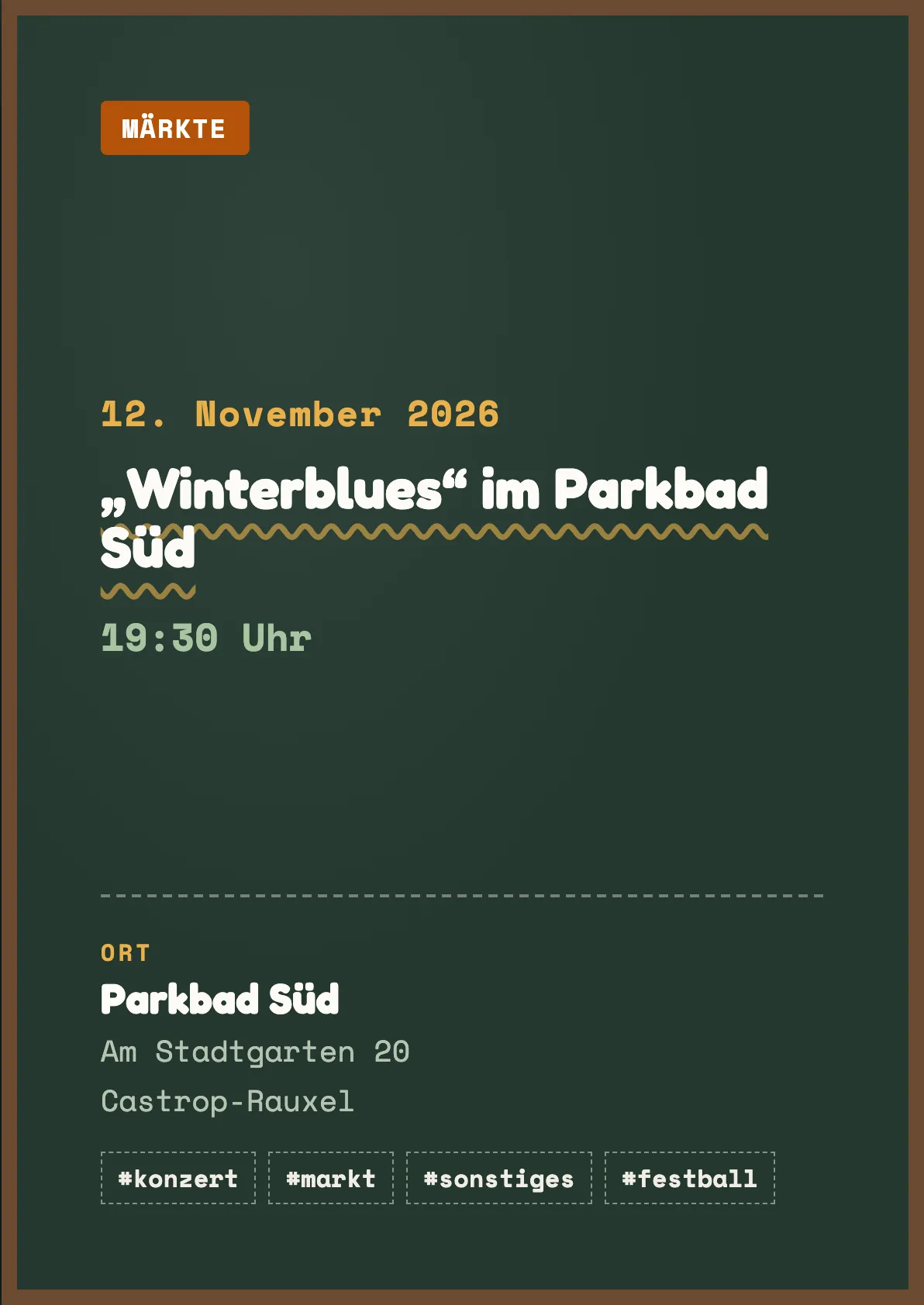 Veranstaltungsflyer