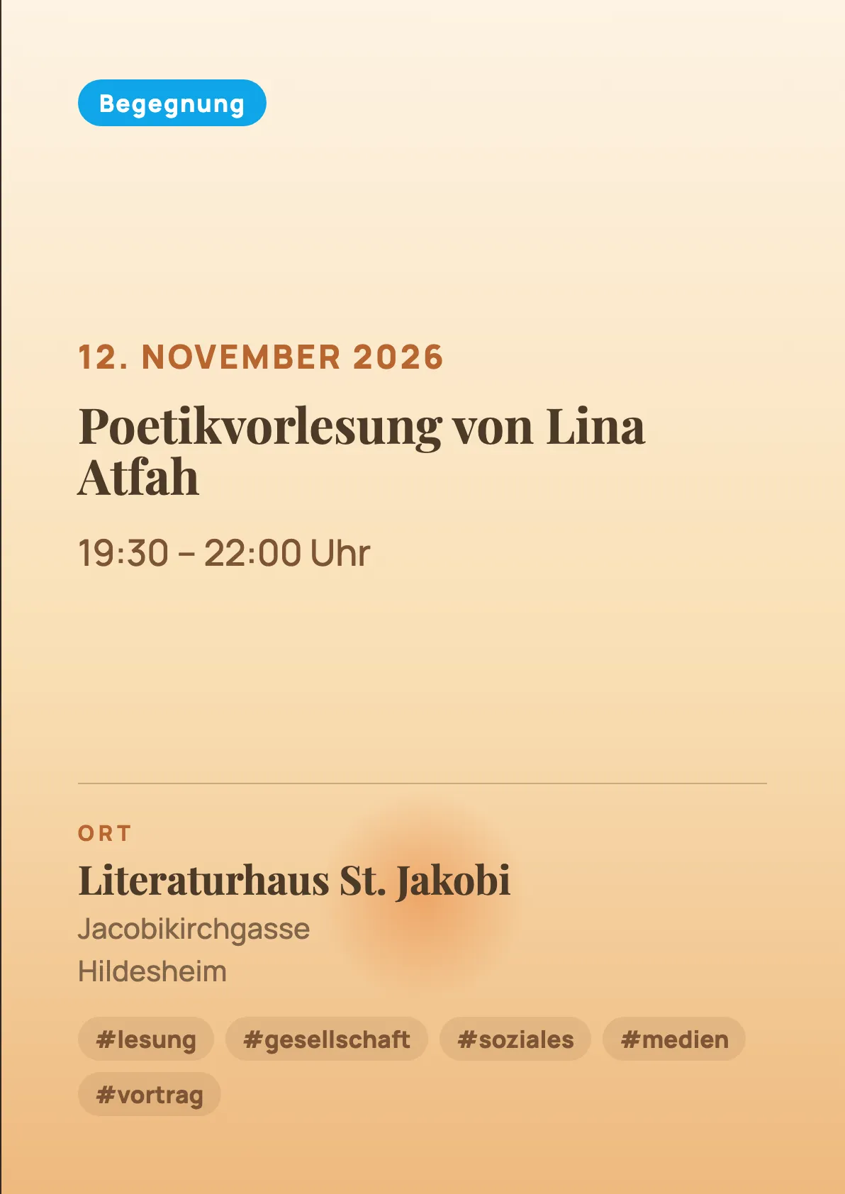 Veranstaltungsflyer