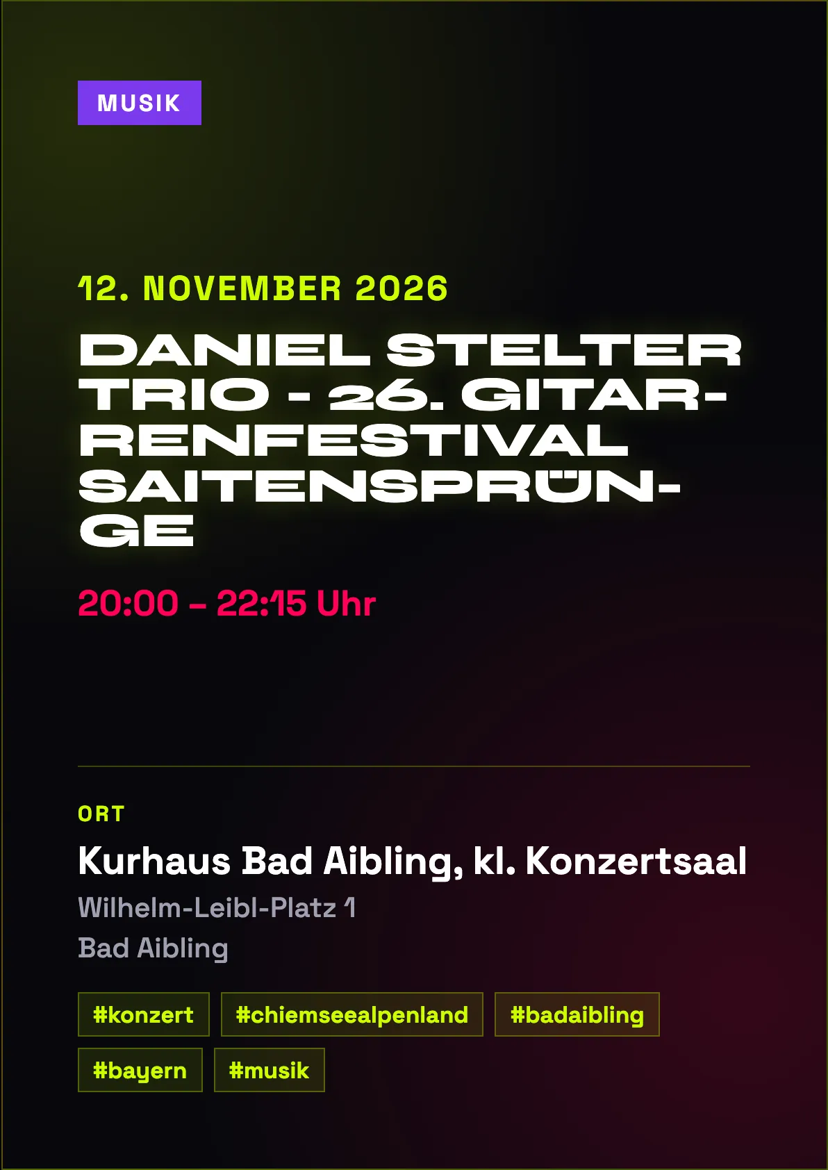 Veranstaltungsflyer
