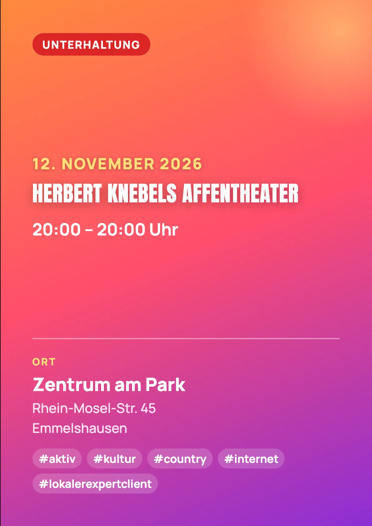 Veranstaltungsflyer