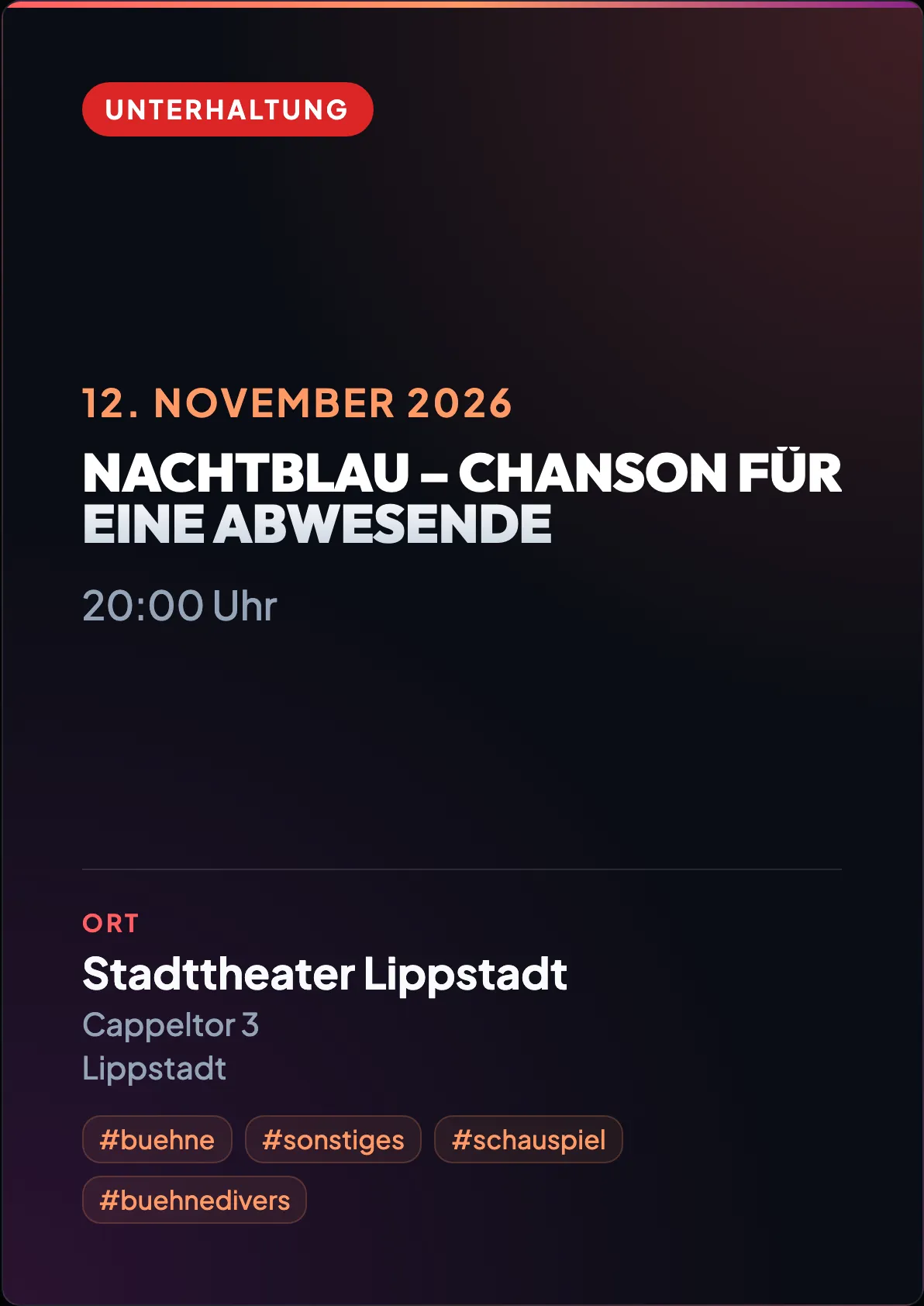 Veranstaltungsflyer
