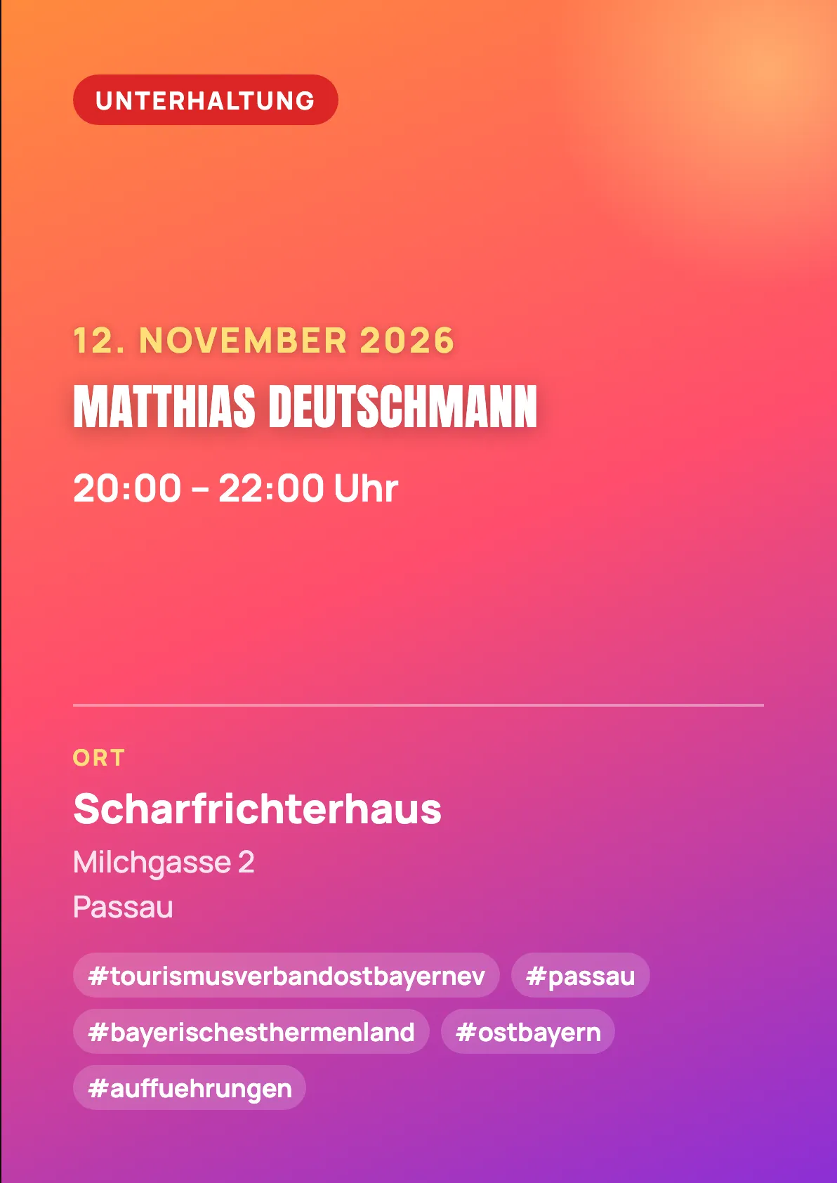 Veranstaltungsflyer
