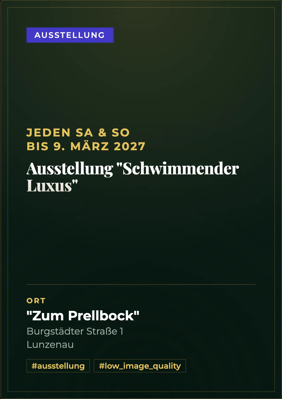 Veranstaltungsflyer