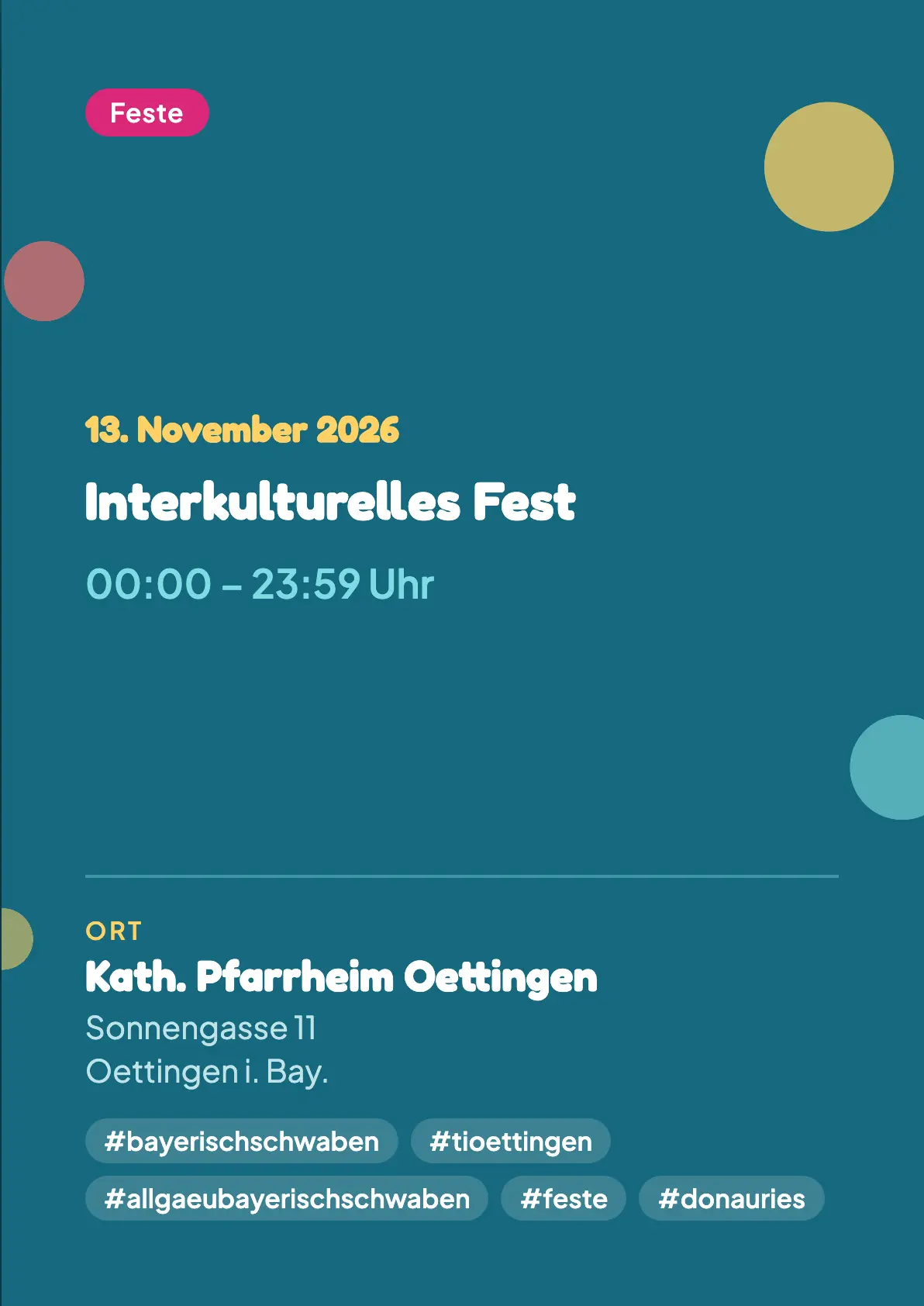 Veranstaltungsflyer