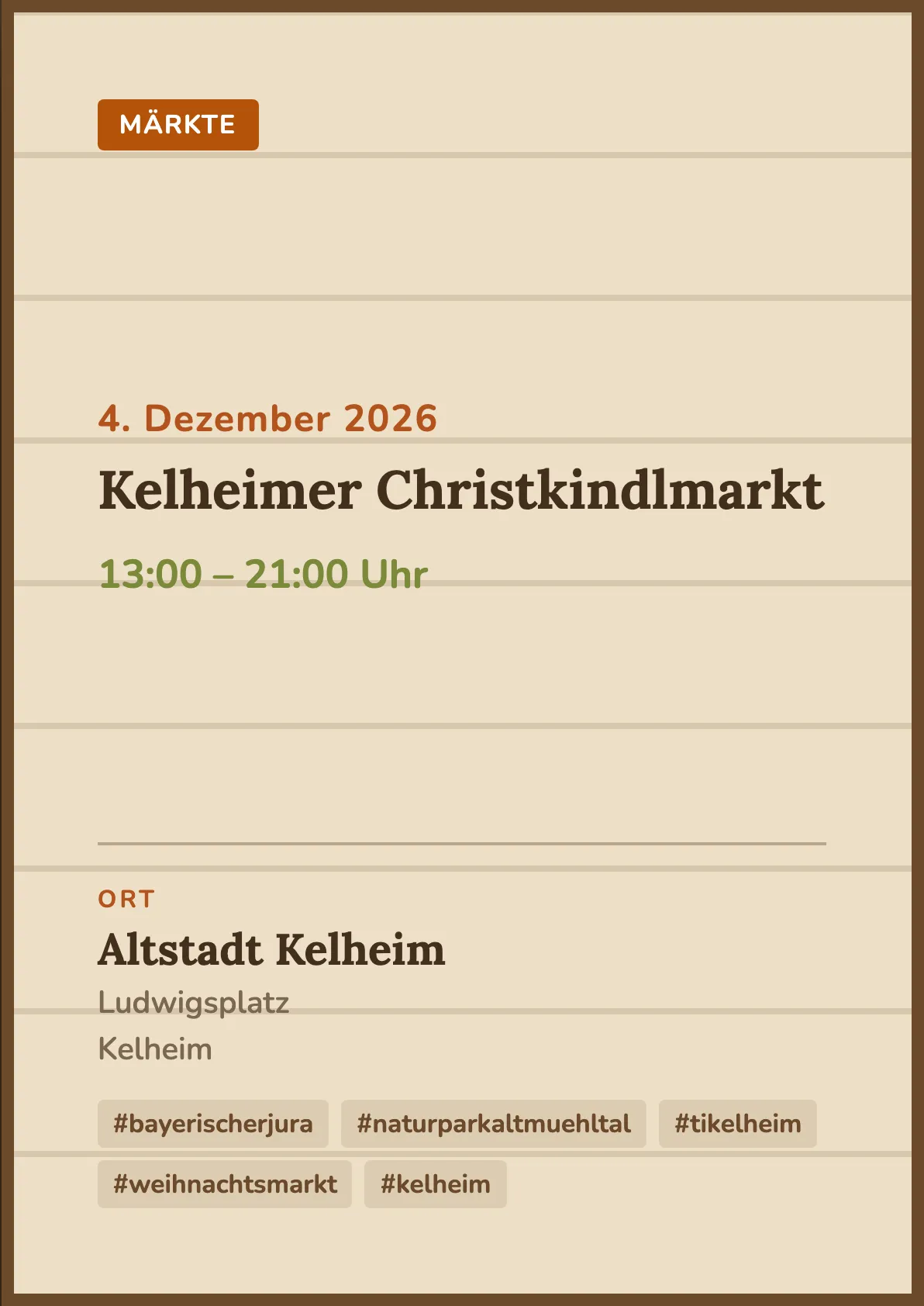 Veranstaltungsflyer