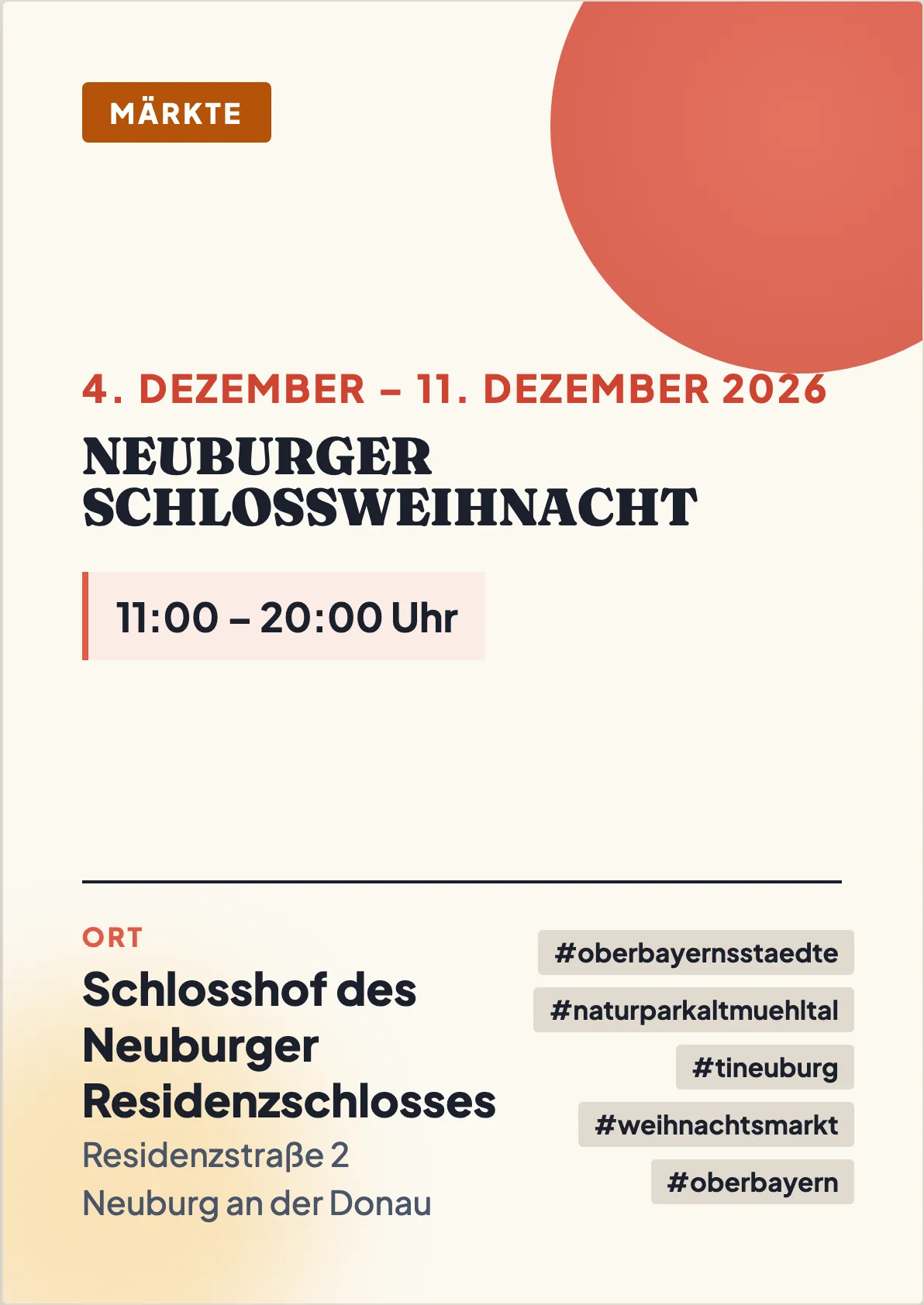 Veranstaltungsflyer