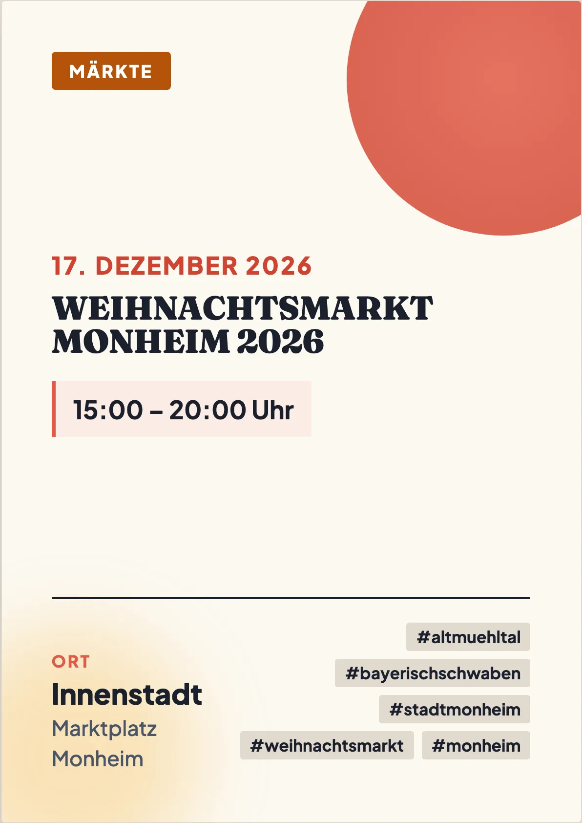 Veranstaltungsflyer