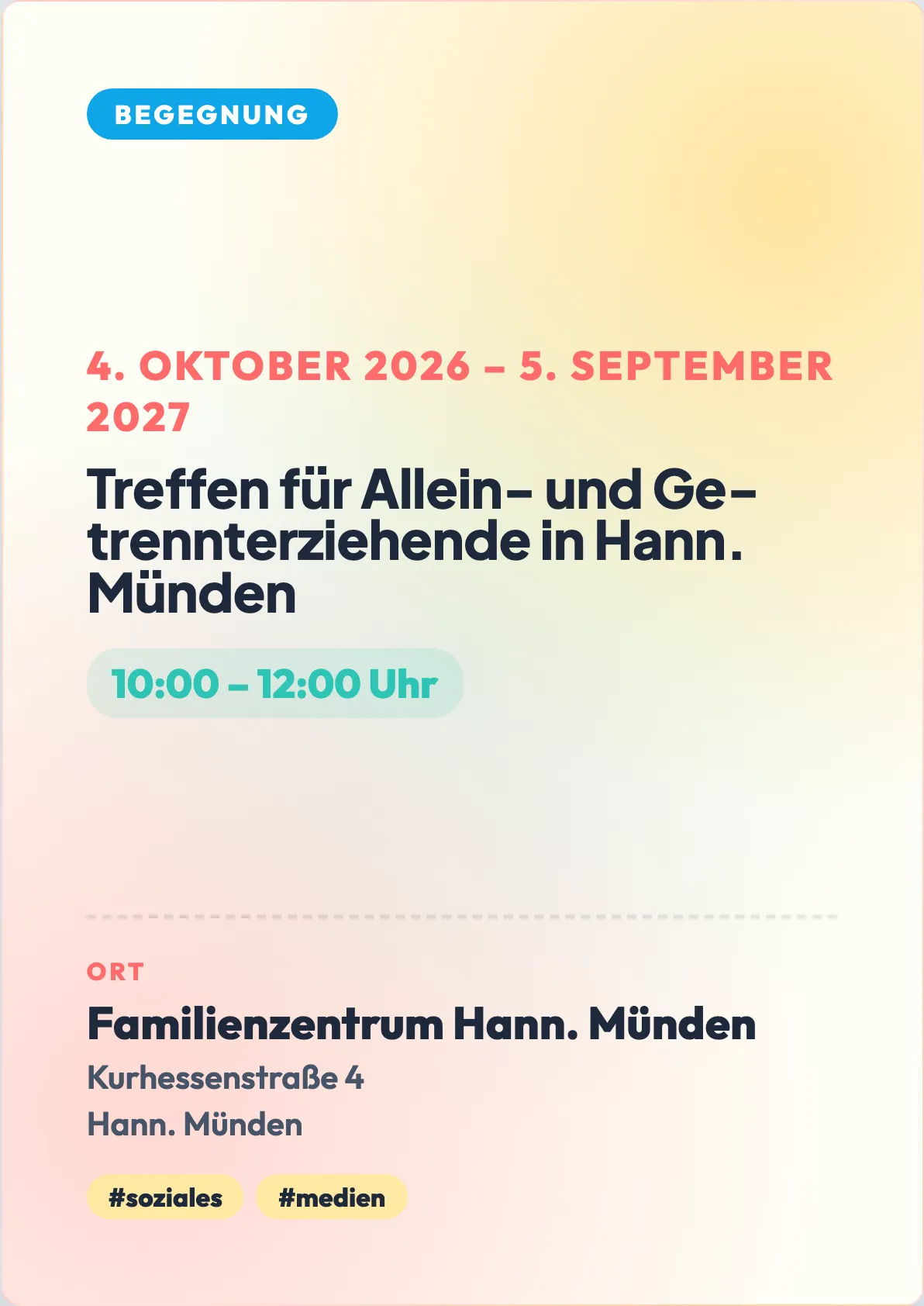Veranstaltungsflyer