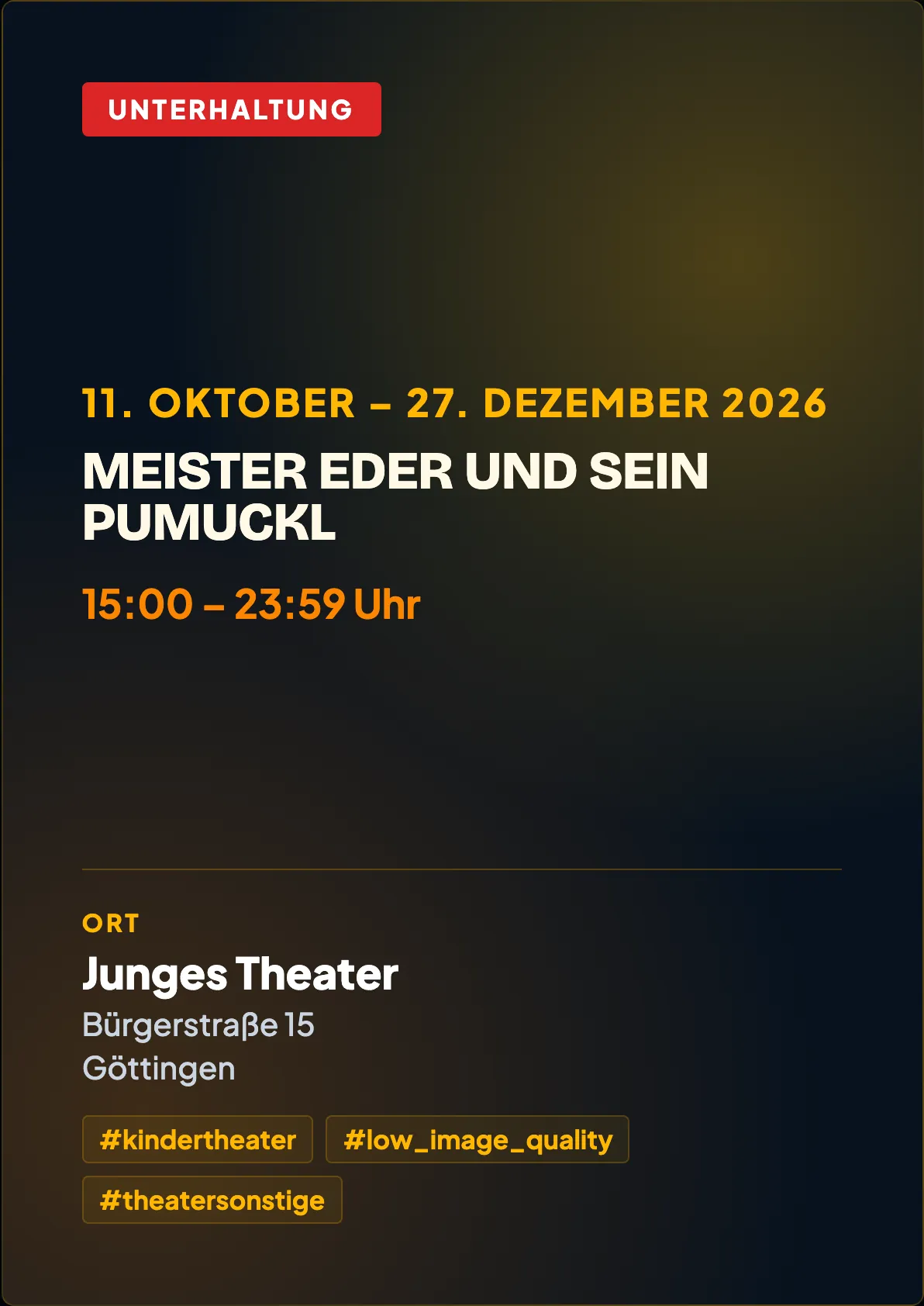 Veranstaltungsflyer