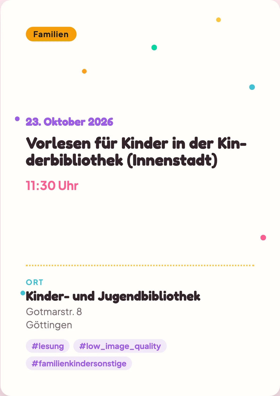 Veranstaltungsflyer