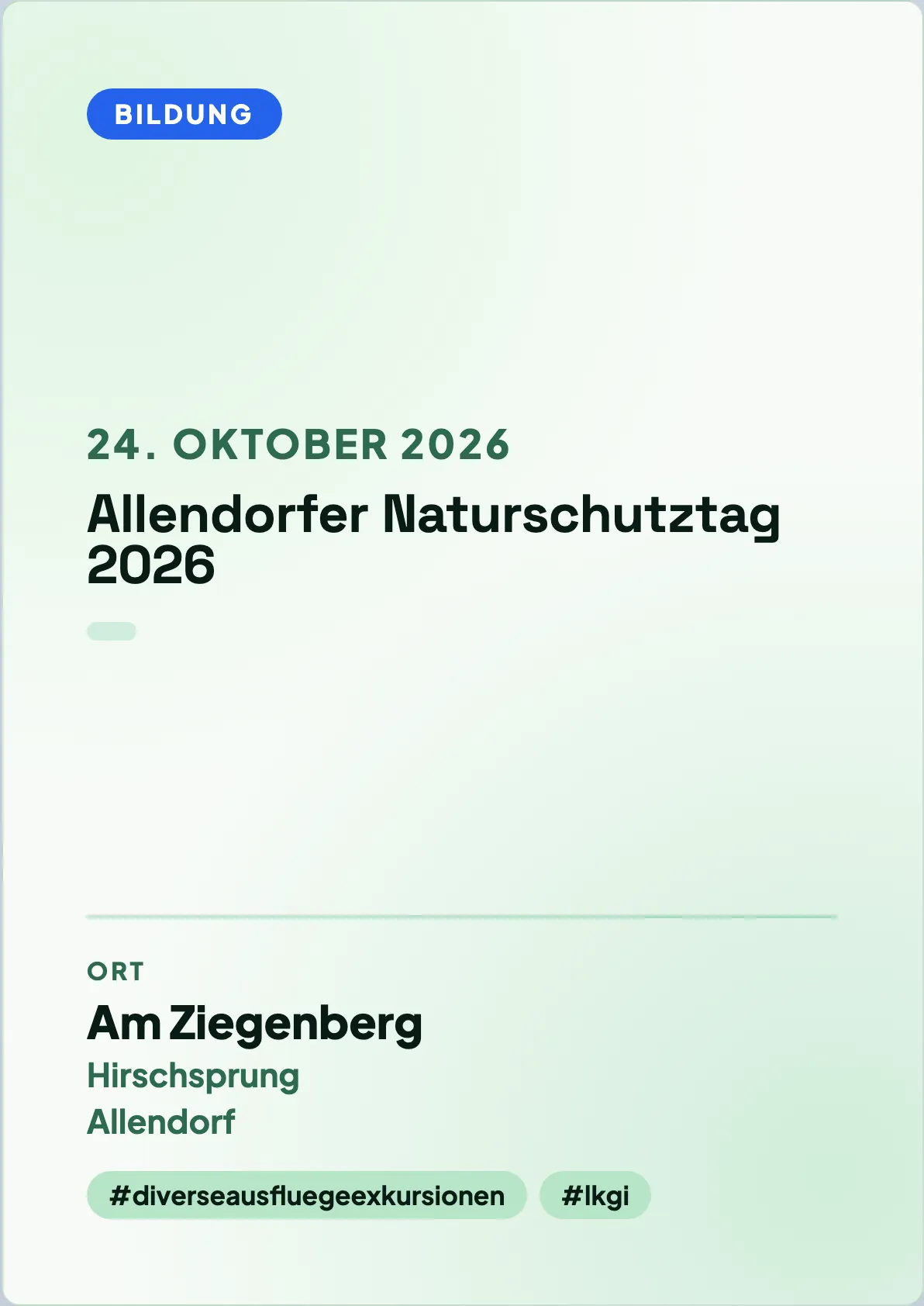 Veranstaltungsflyer