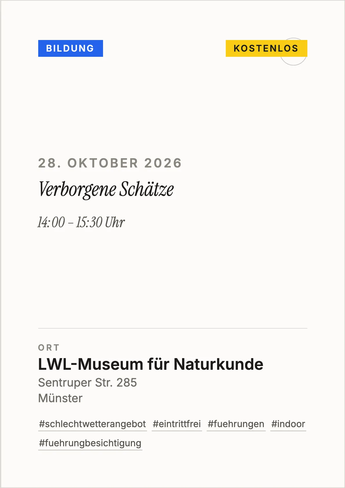 Veranstaltungsflyer