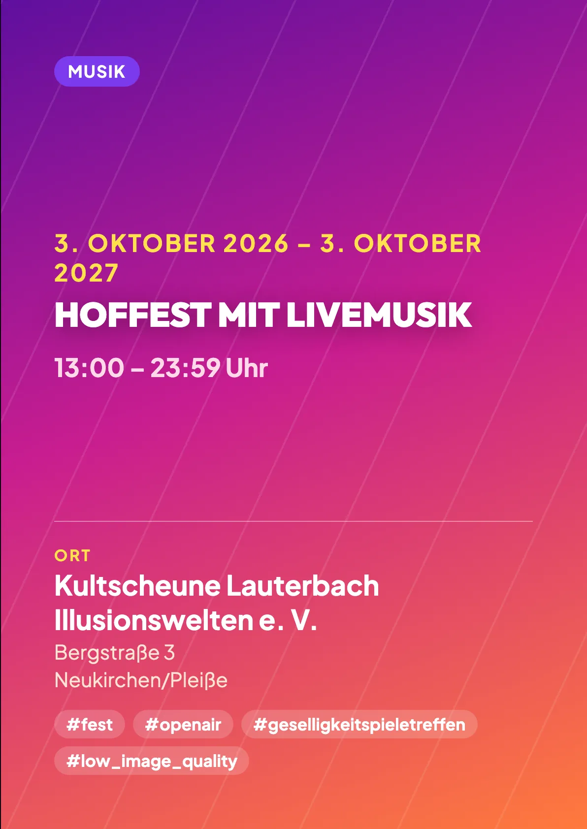 Veranstaltungsflyer