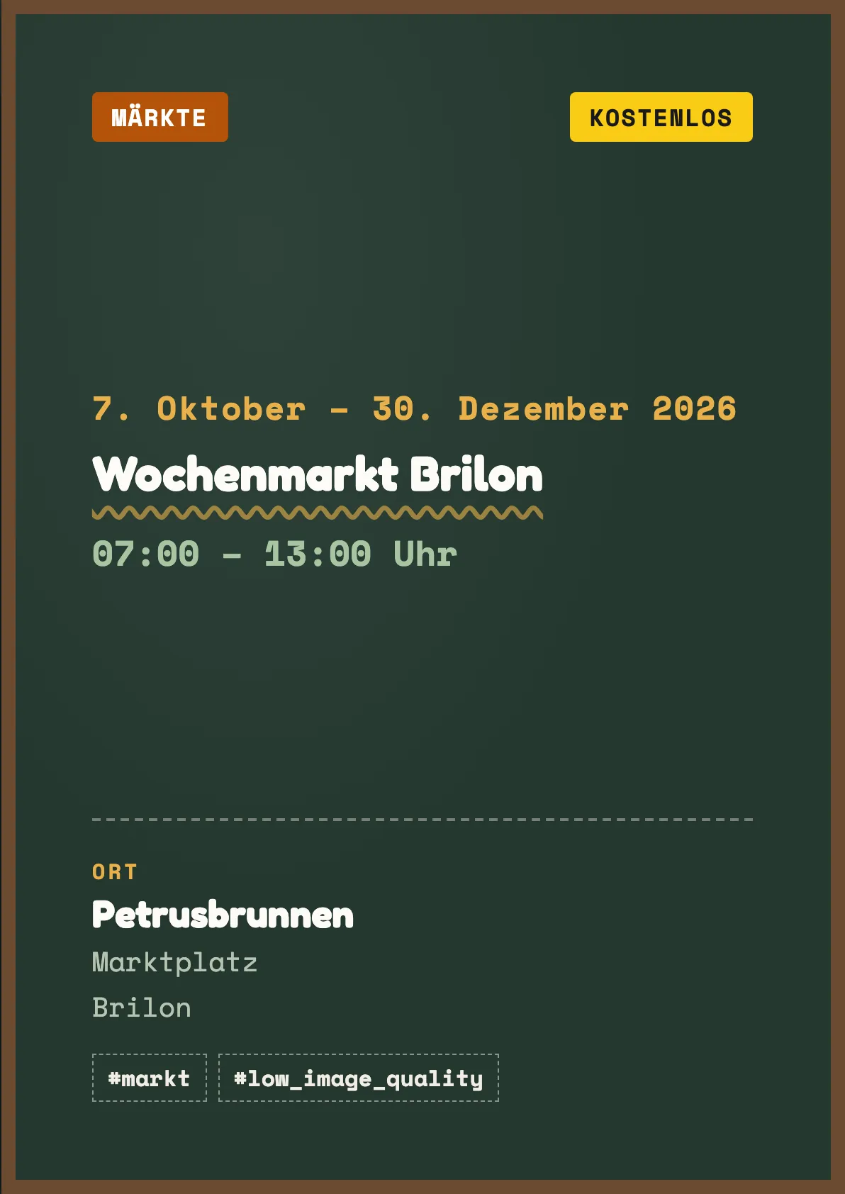 Veranstaltungsflyer