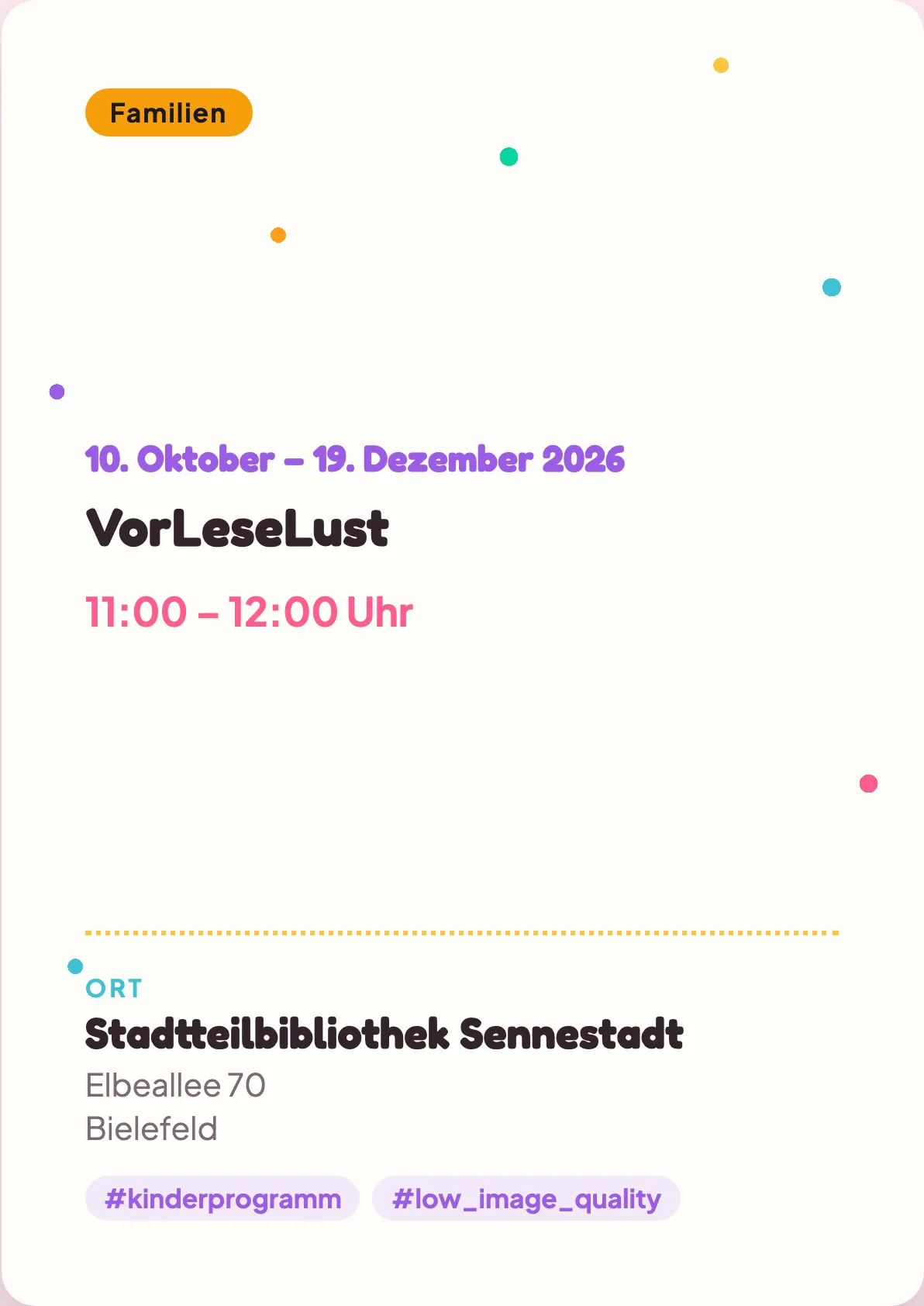 Veranstaltungsflyer