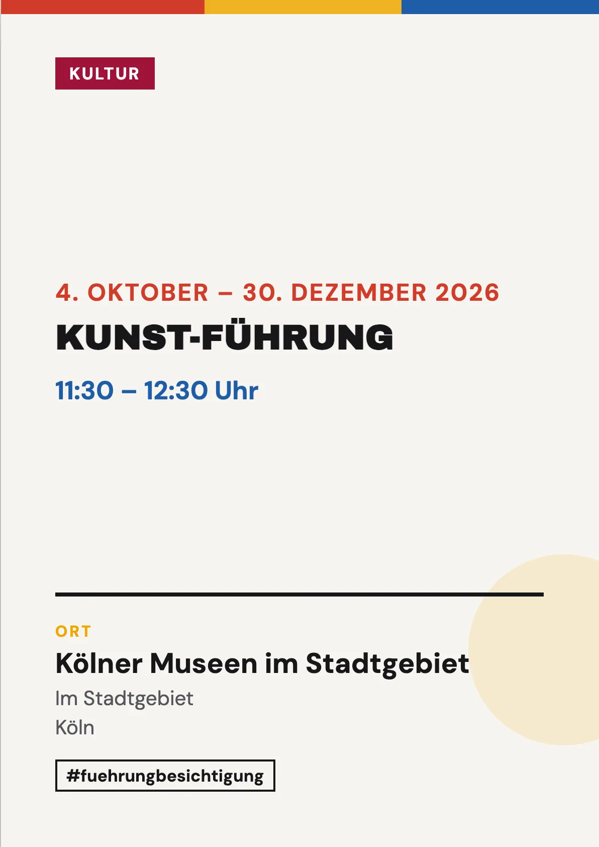 Veranstaltungsflyer