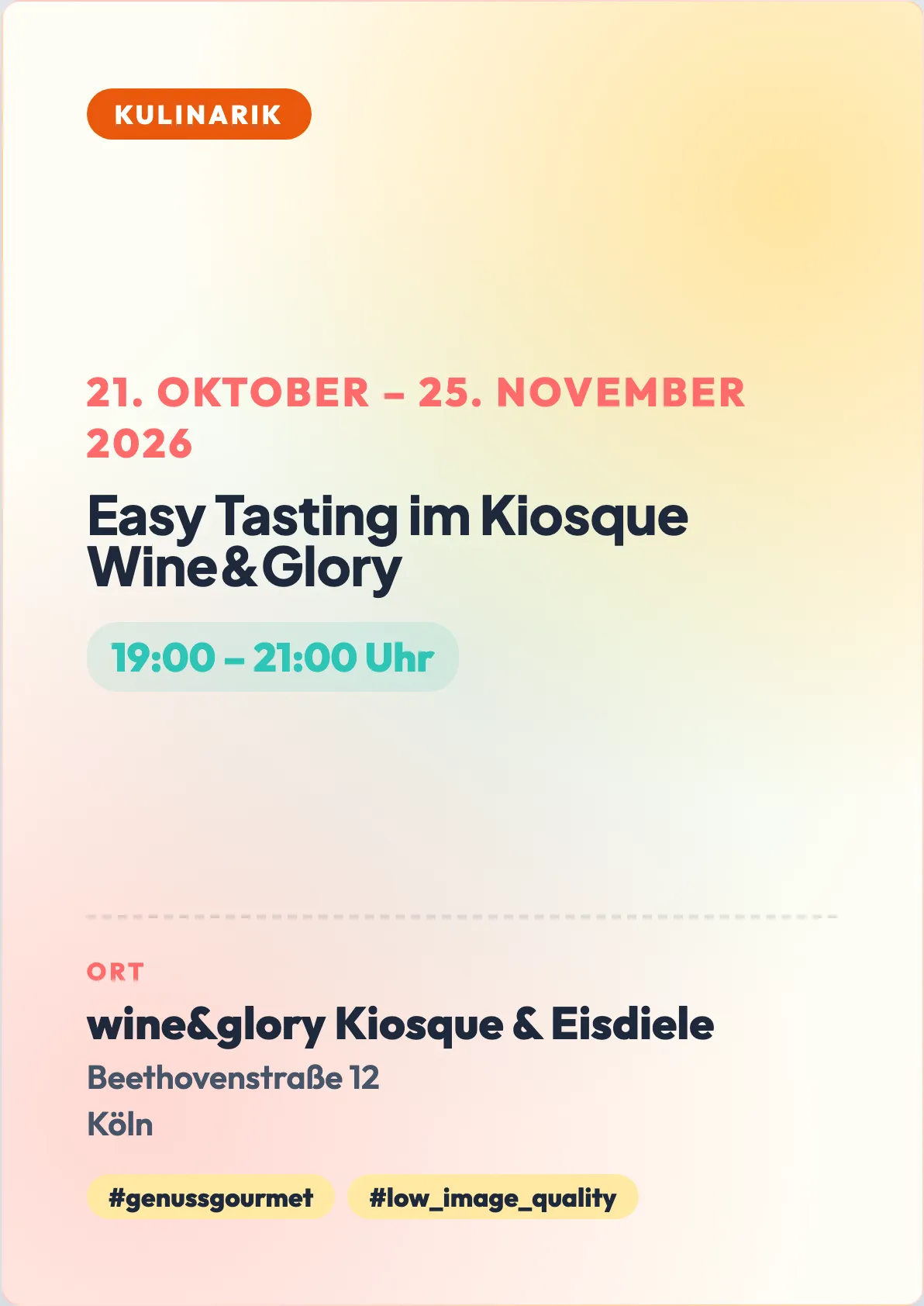 Veranstaltungsflyer