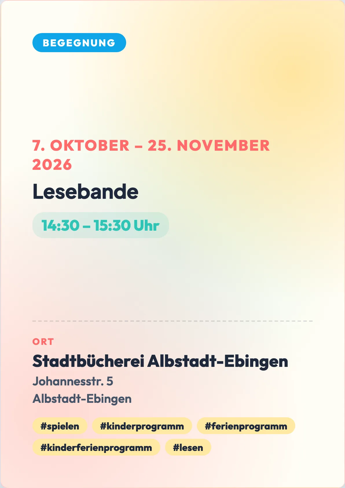 Veranstaltungsflyer