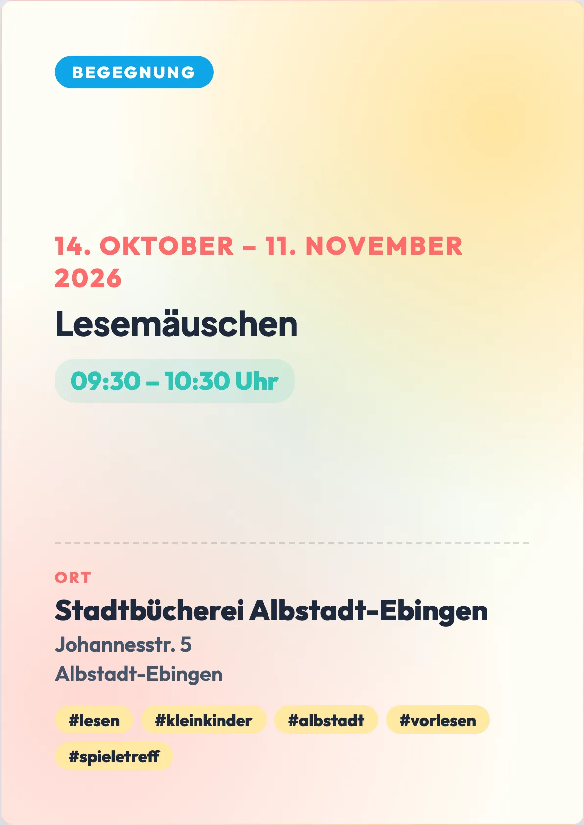 Veranstaltungsflyer