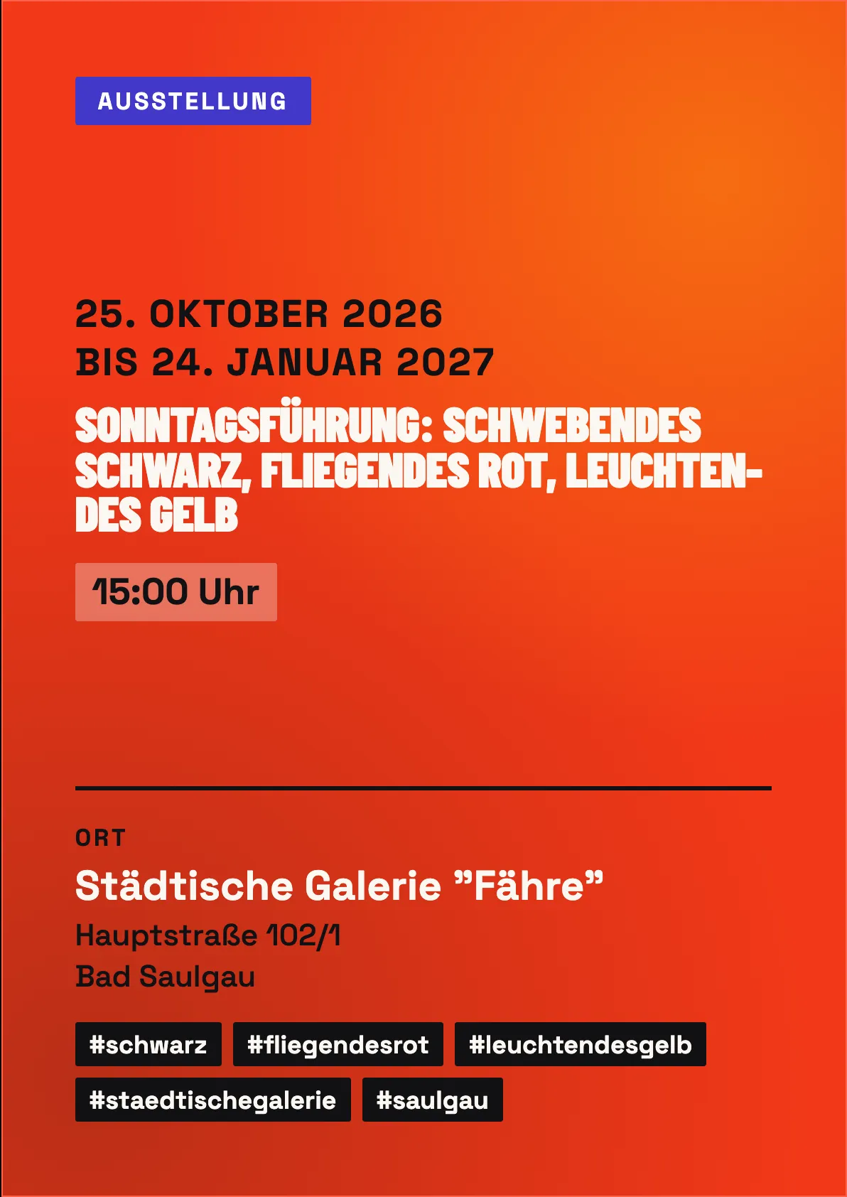 Veranstaltungsflyer