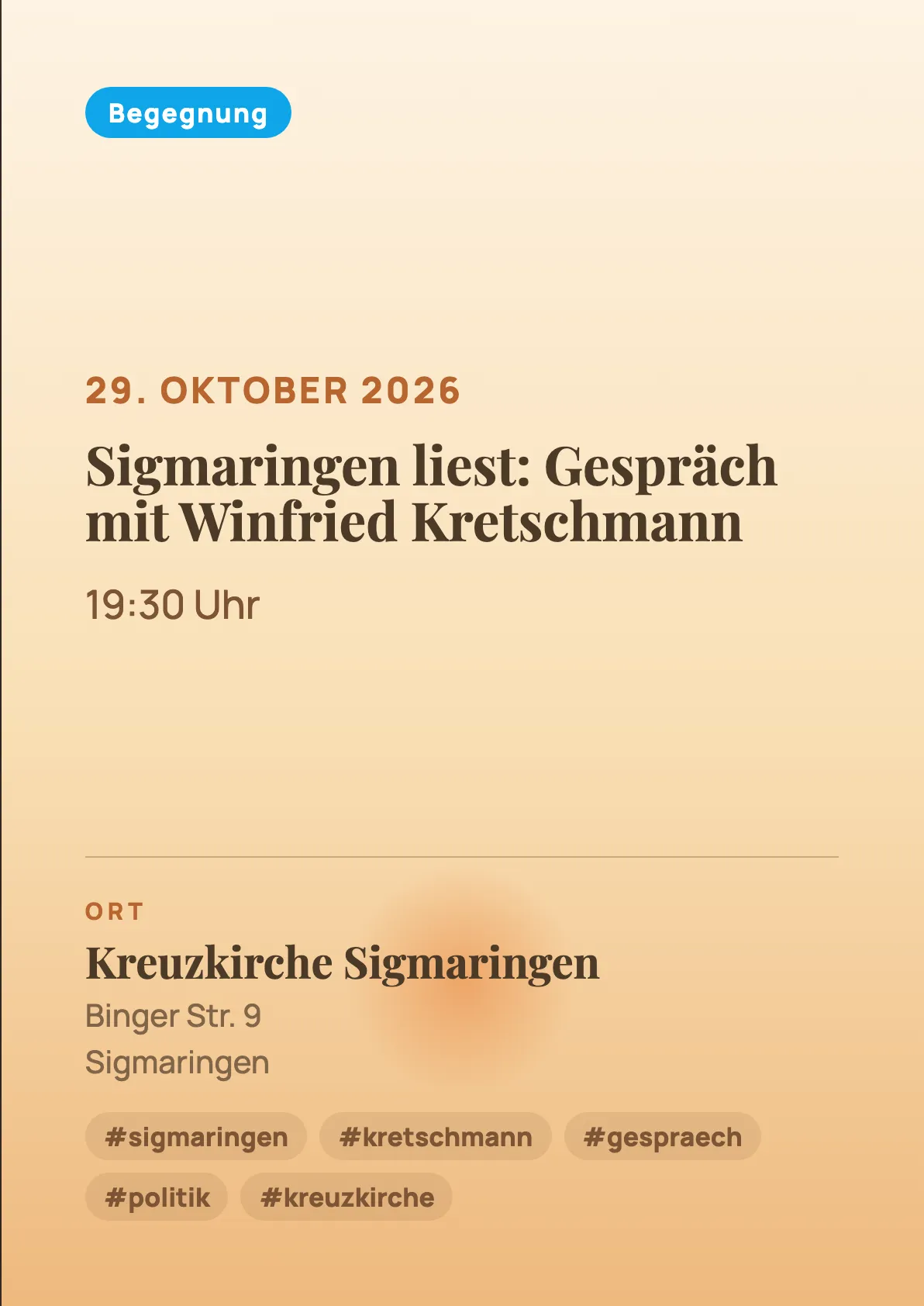 Veranstaltungsflyer
