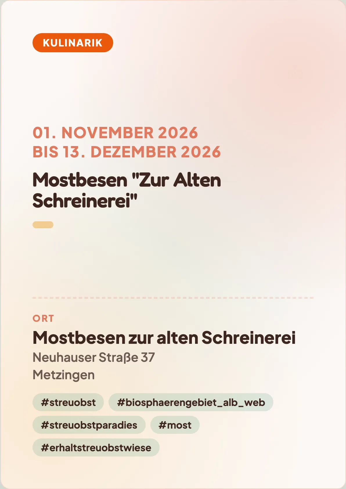 Veranstaltungsflyer