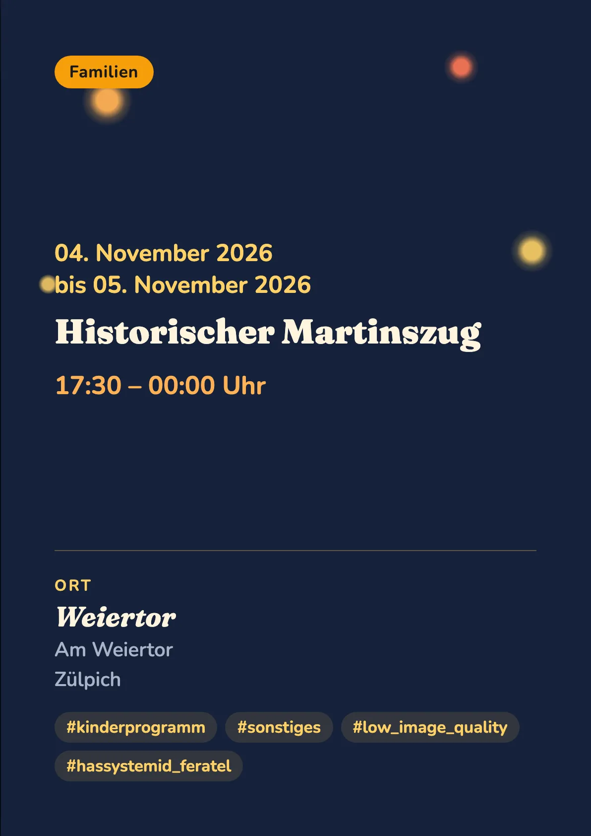 Veranstaltungsflyer