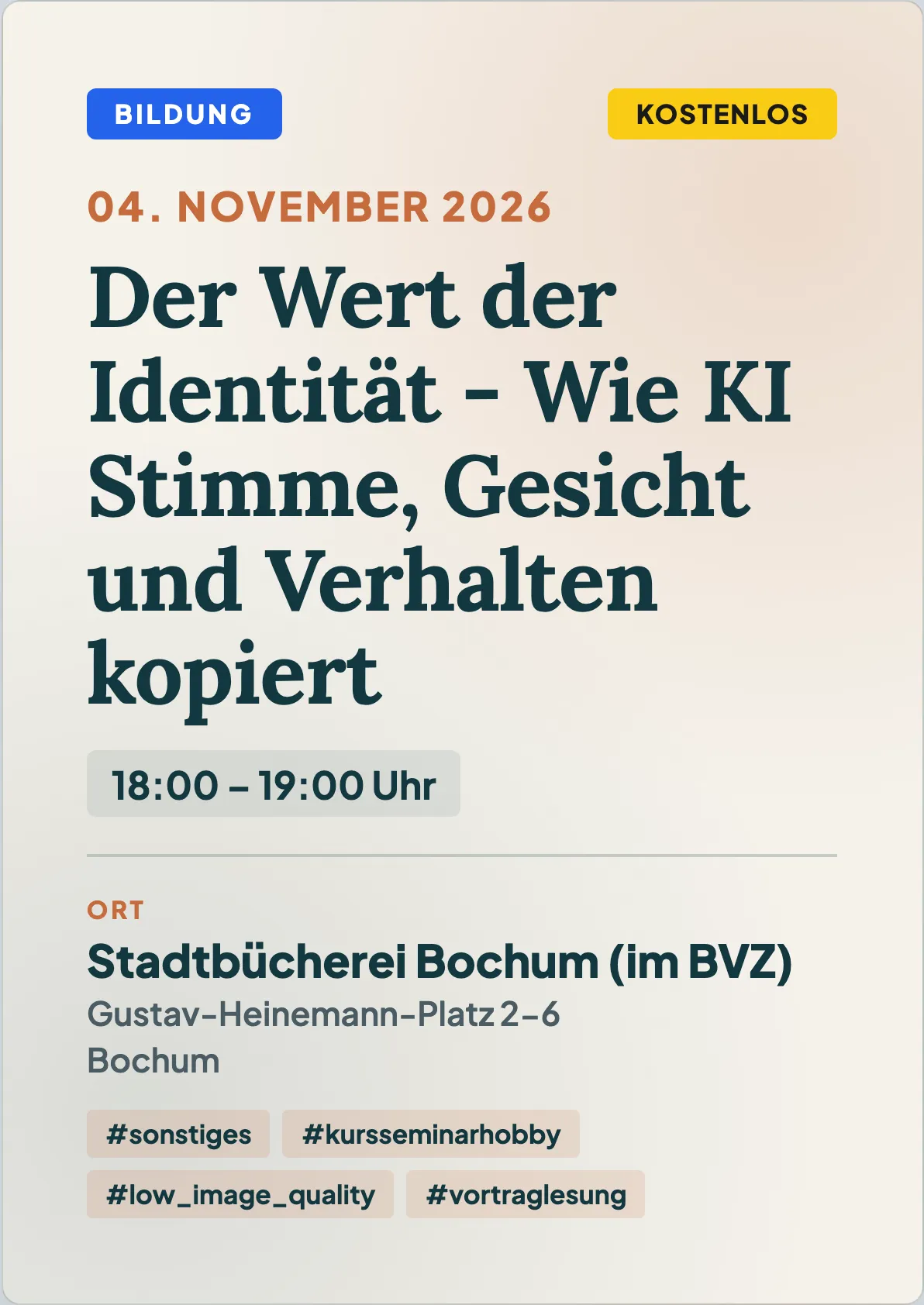 Veranstaltungsflyer