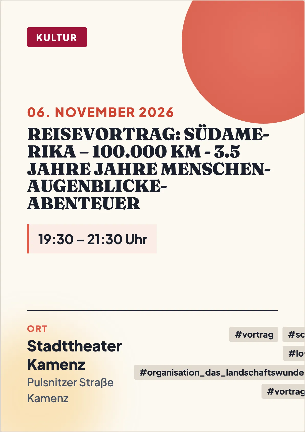 Veranstaltungsflyer