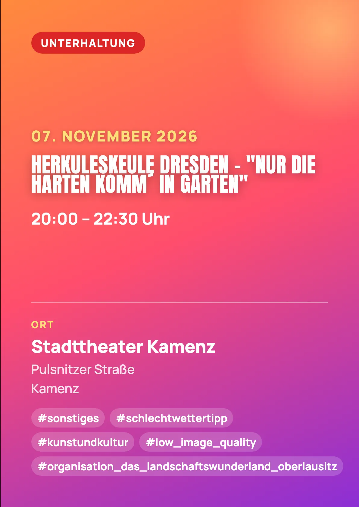 Veranstaltungsflyer