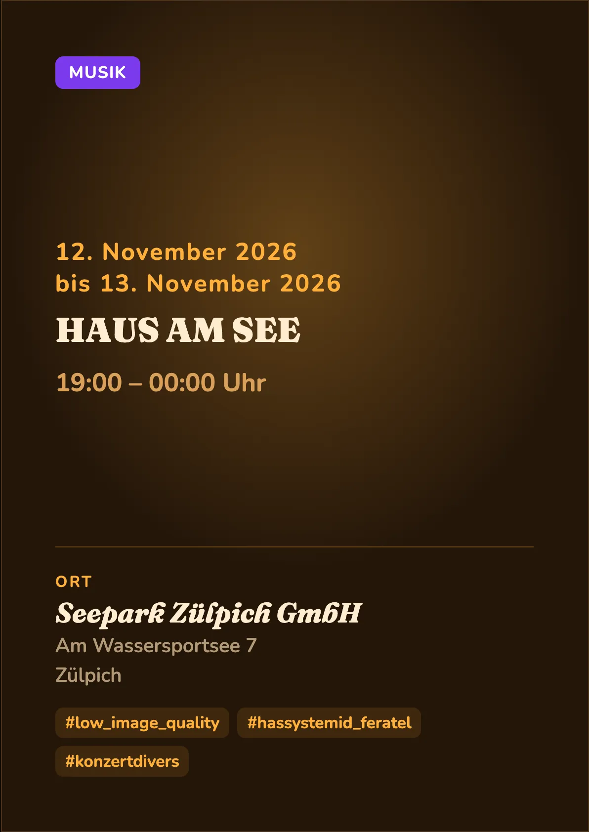 Veranstaltungsflyer