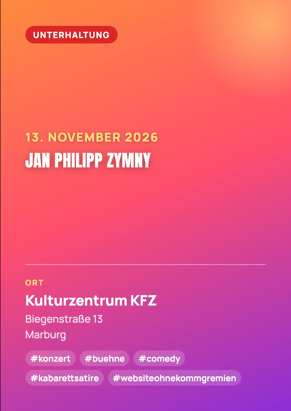 Veranstaltungsflyer