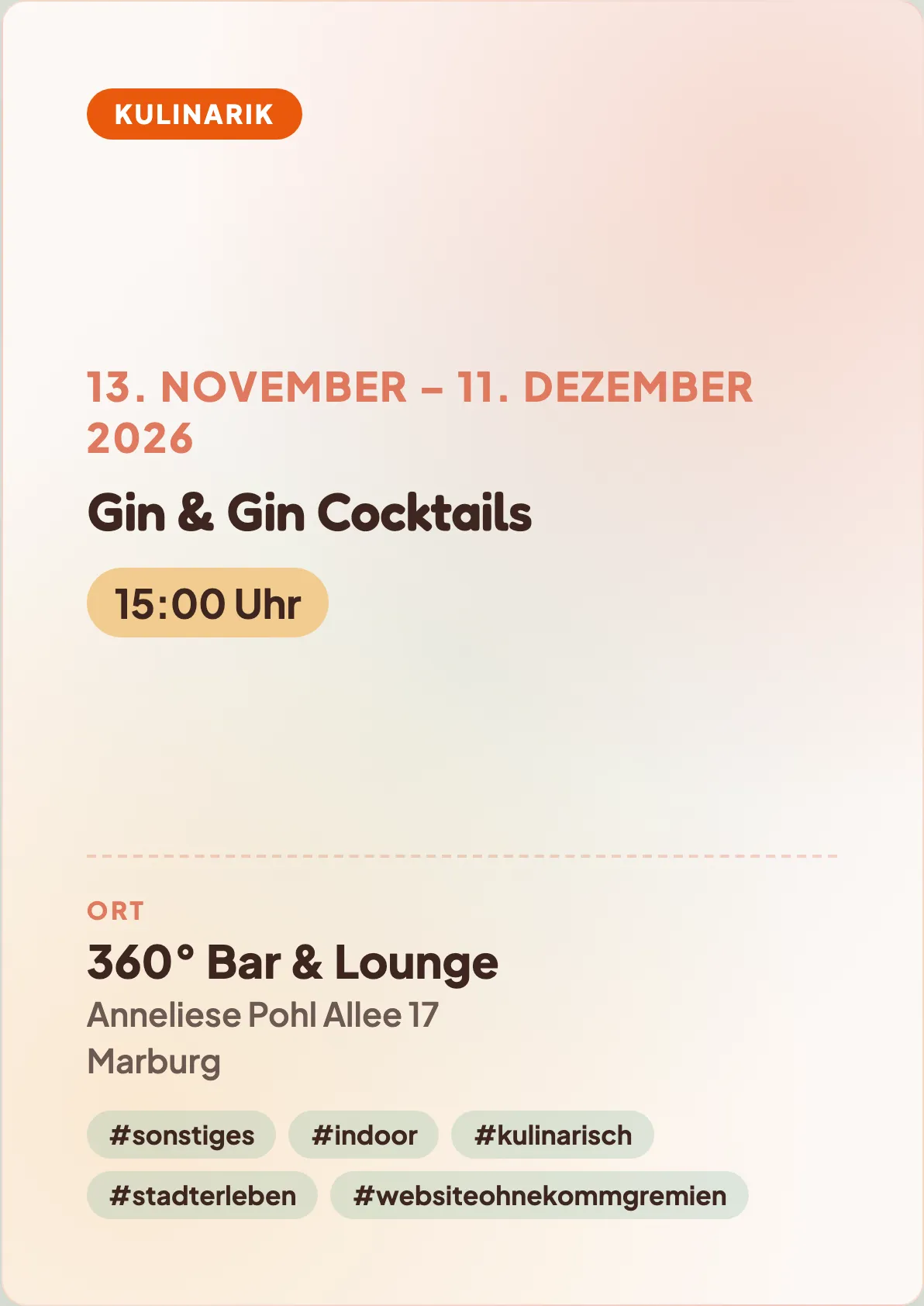 Veranstaltungsflyer