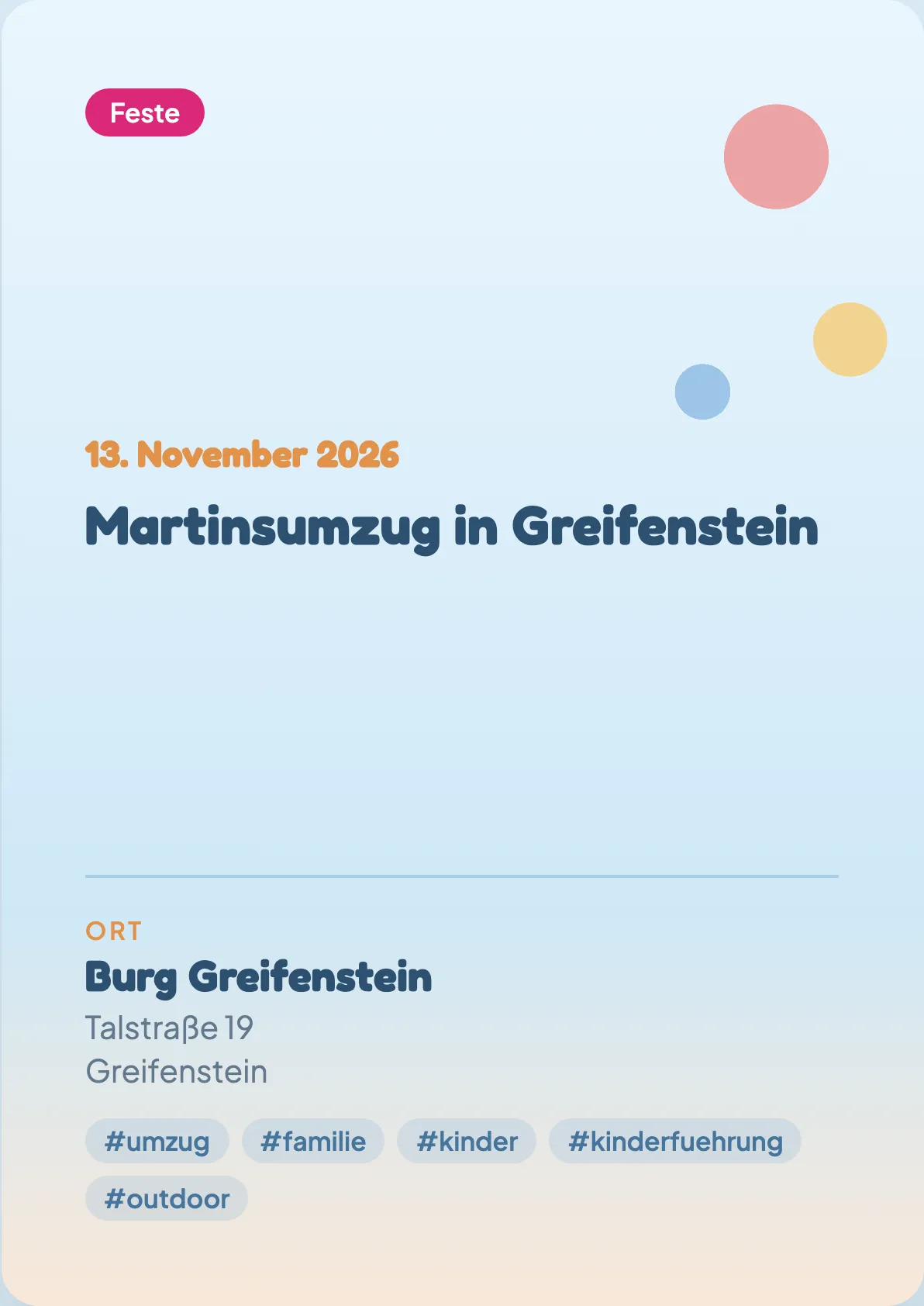 Veranstaltungsflyer