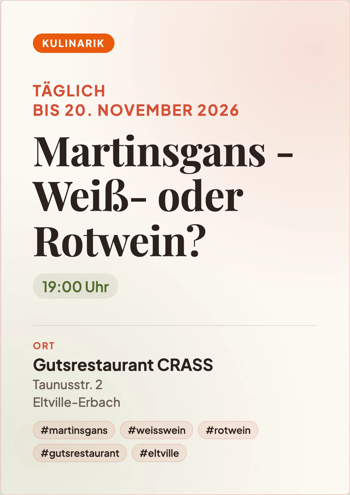 Veranstaltungsflyer