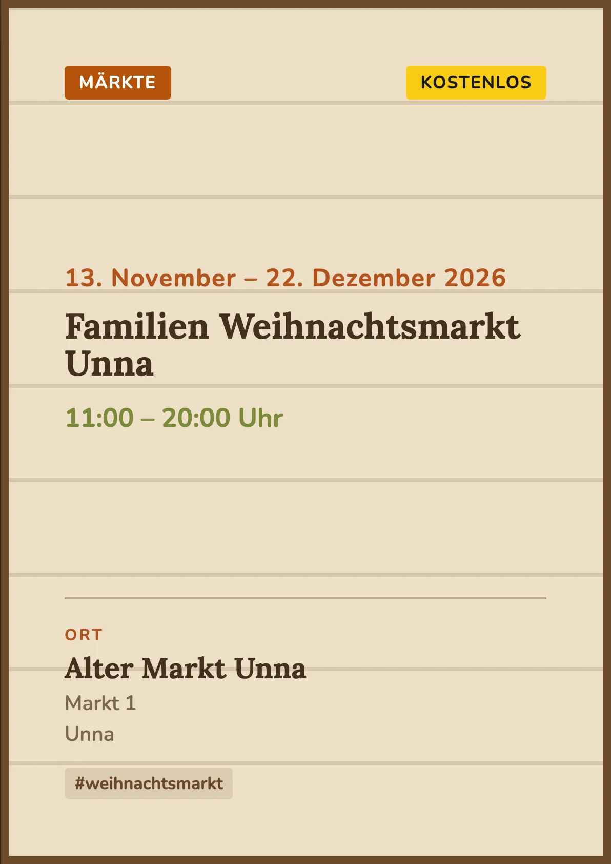 Veranstaltungsflyer