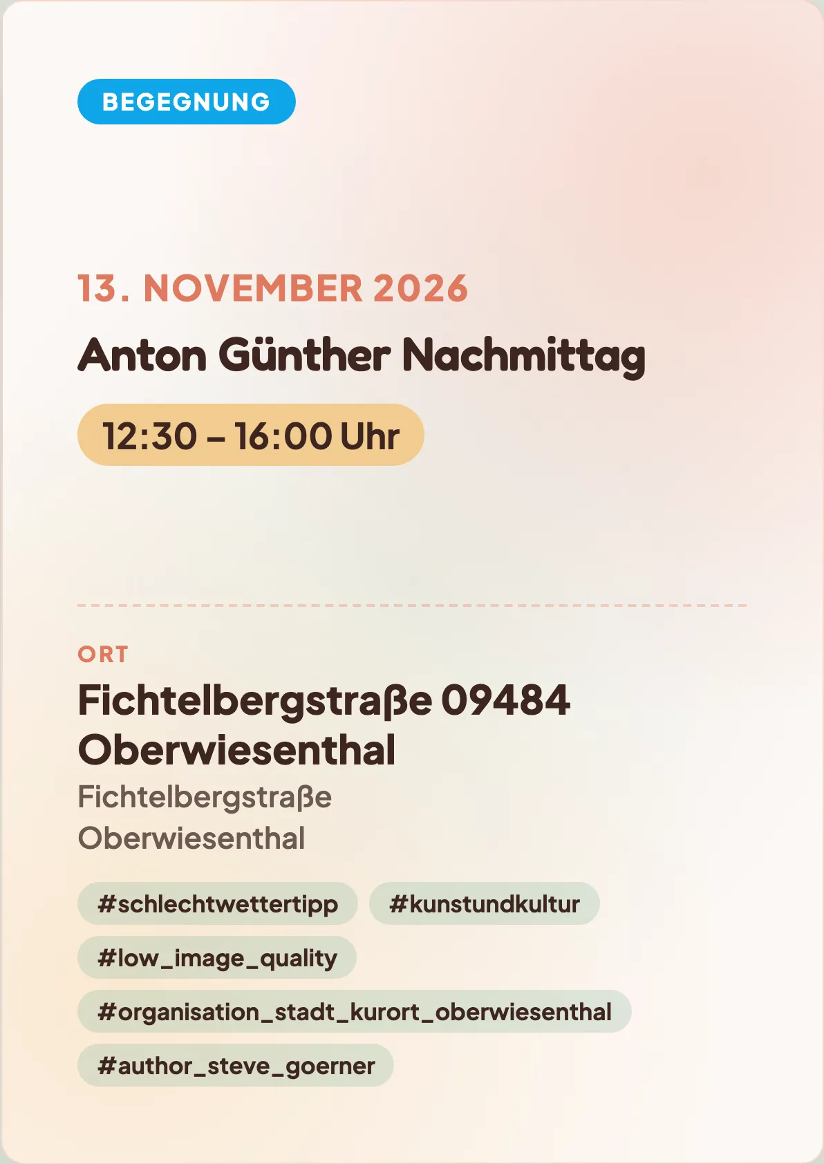 Veranstaltungsflyer
