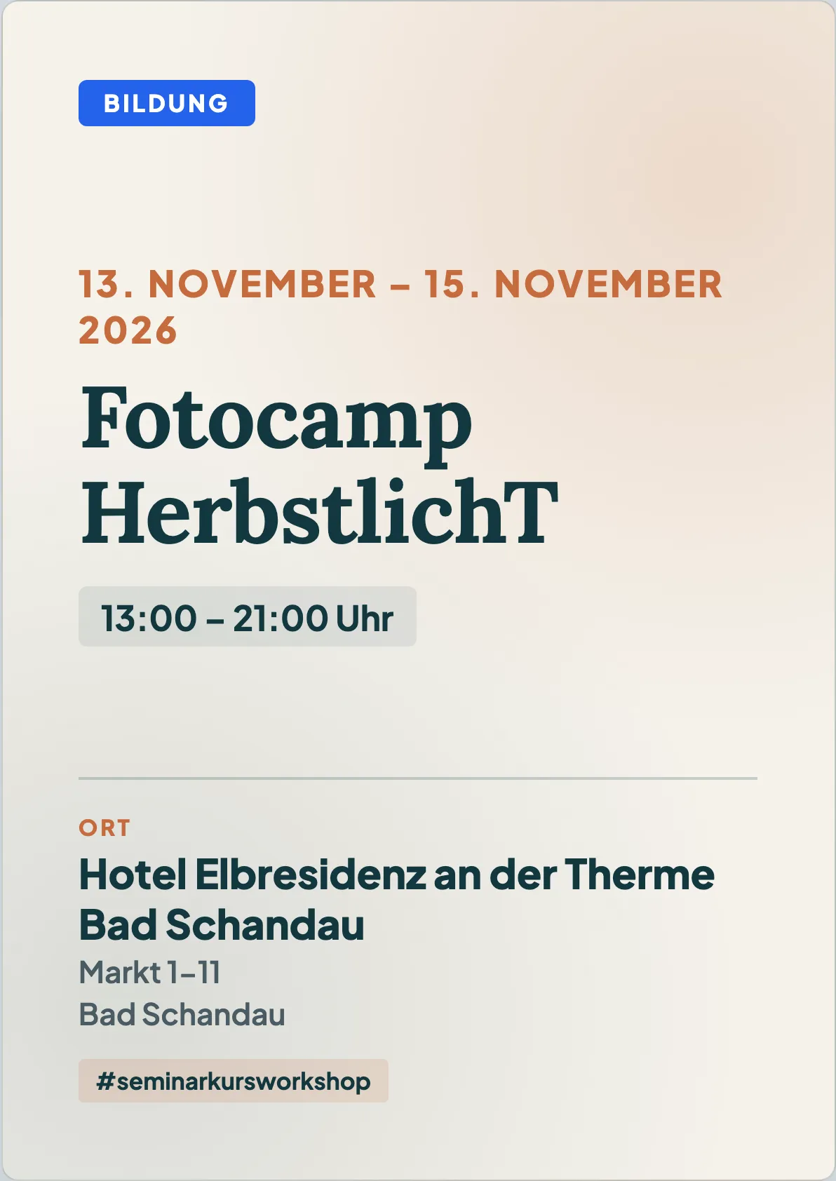 Veranstaltungsflyer