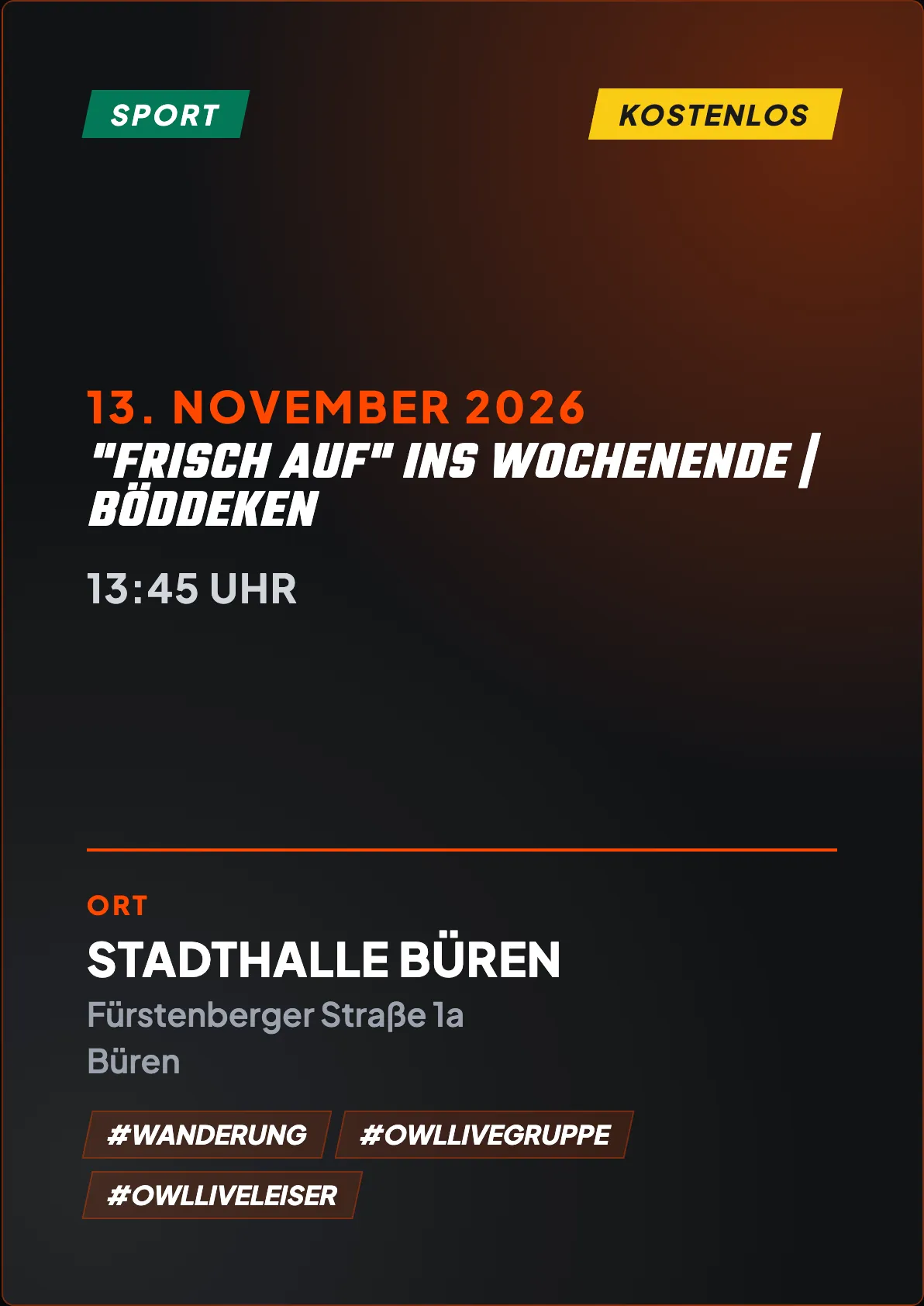Veranstaltungsflyer