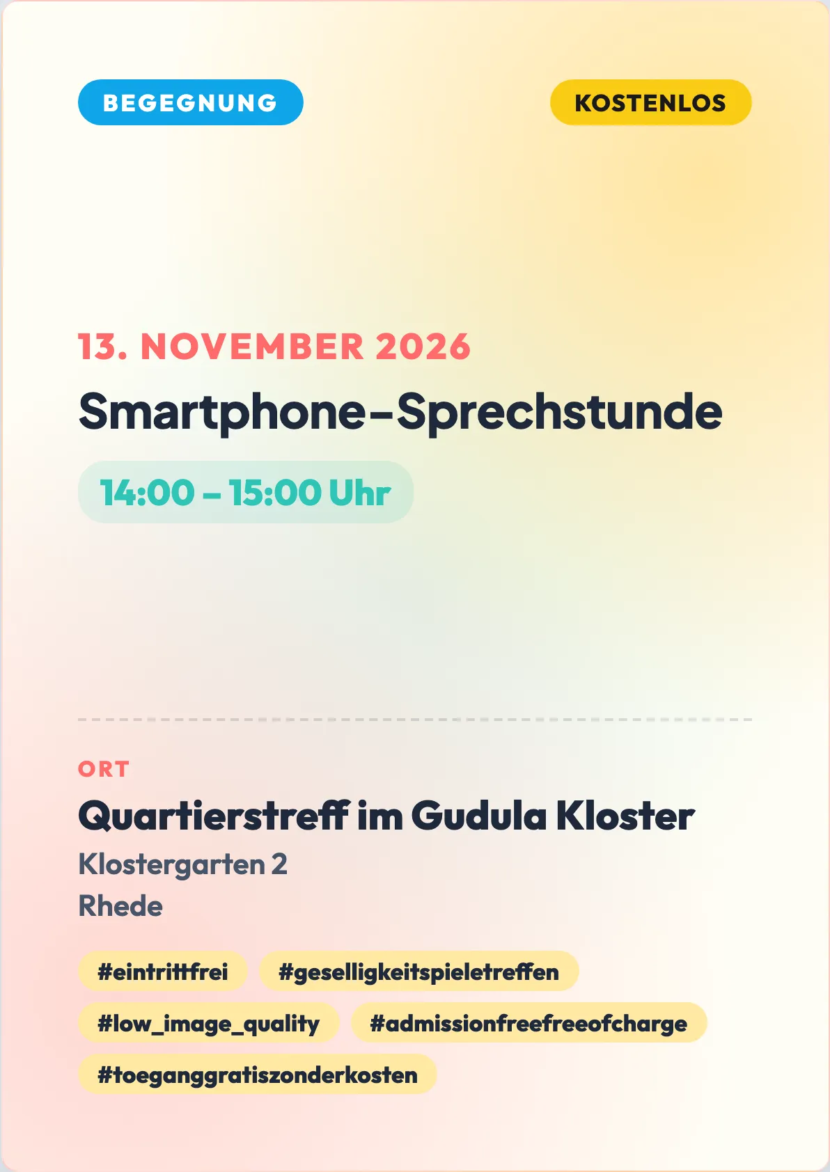 Veranstaltungsflyer