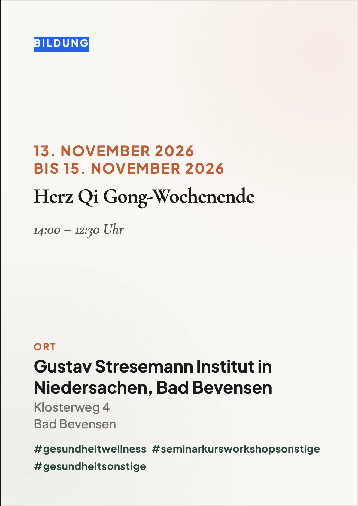 Veranstaltungsflyer