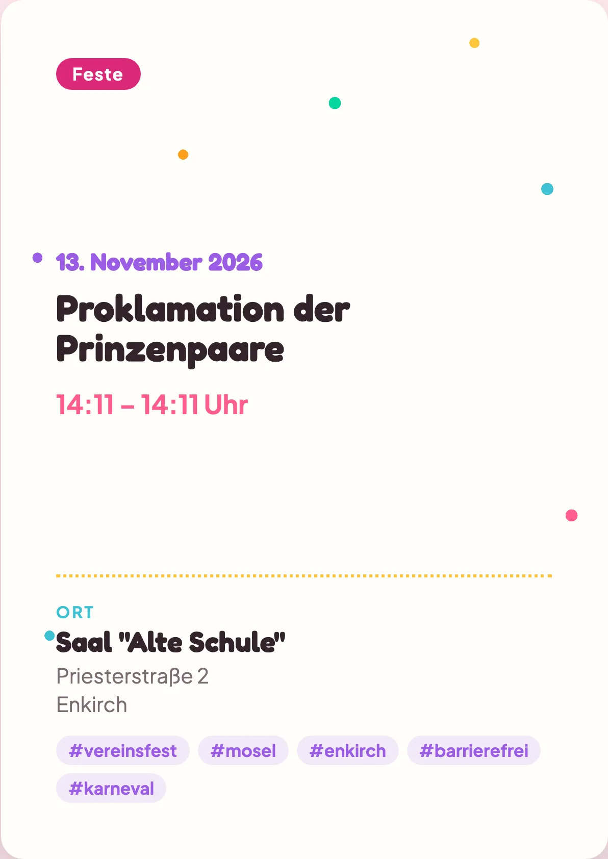 Veranstaltungsflyer