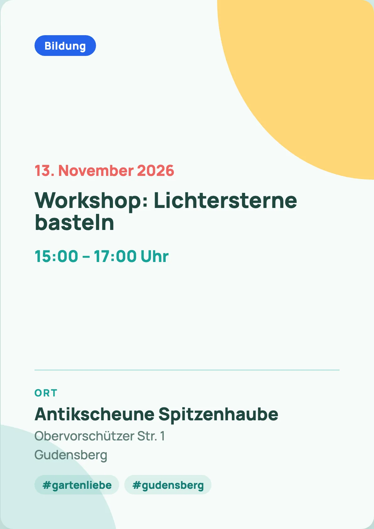 Veranstaltungsflyer