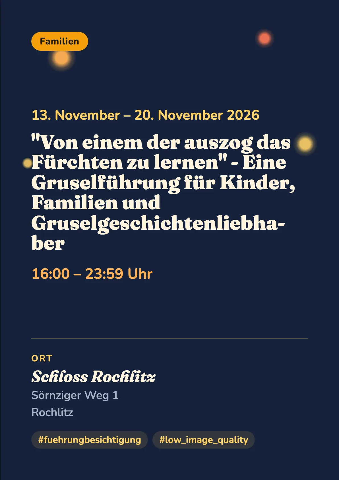 Veranstaltungsflyer