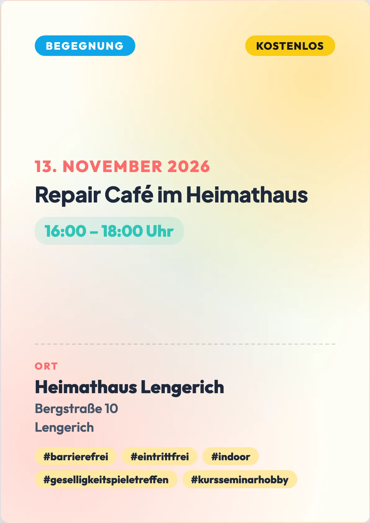 Veranstaltungsflyer