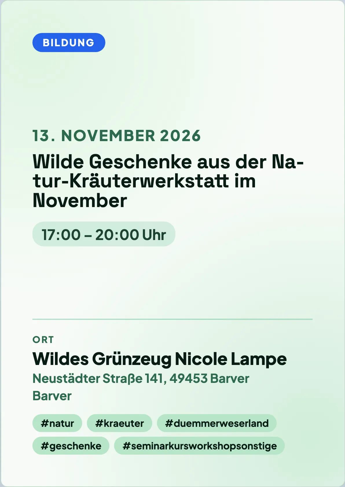 Veranstaltungsflyer