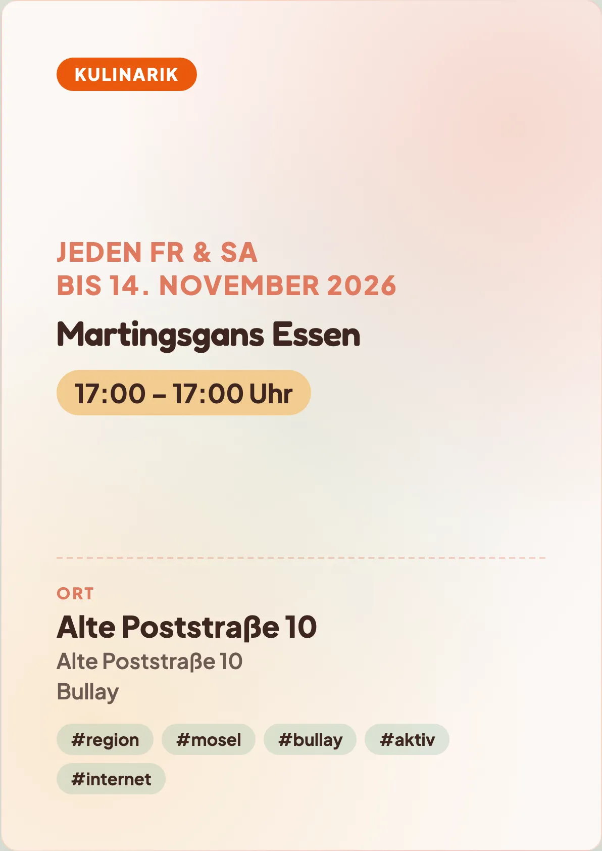 Veranstaltungsflyer