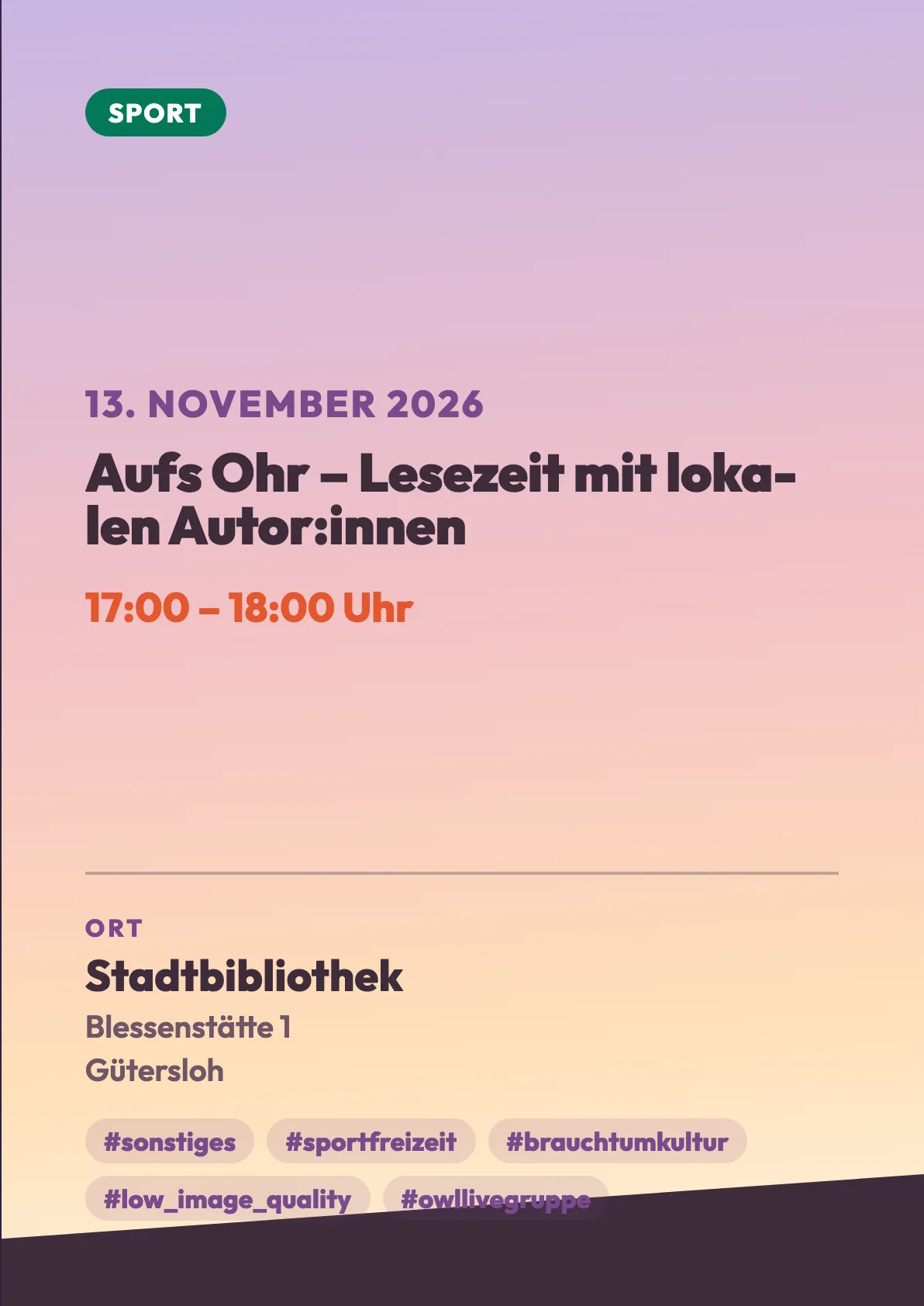 Veranstaltungsflyer